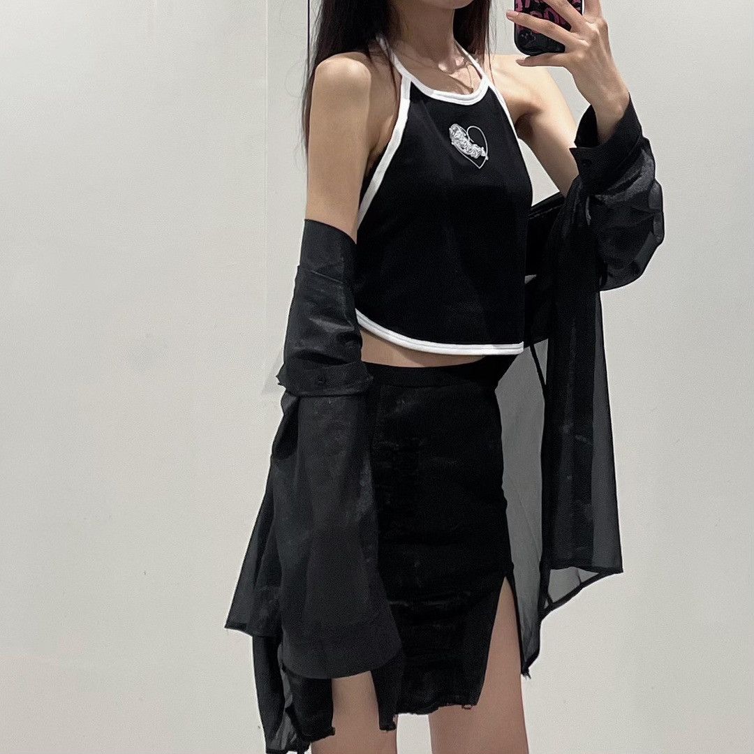 Chrome Hearts Chrome Hearts Black Heart Logo Tank Top Size M / US 6-8 / IT 42-44 - 3 Thumbnail