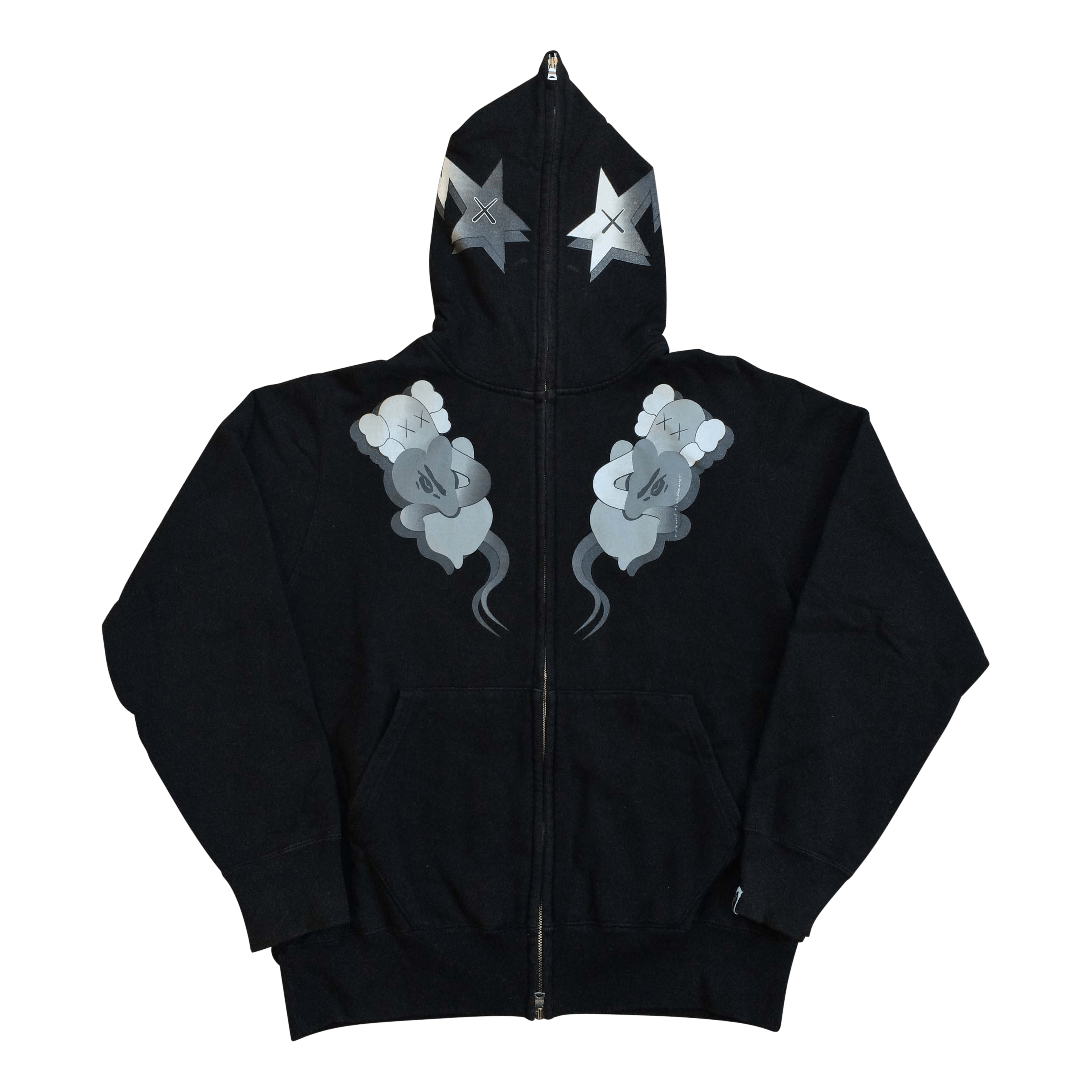 Bape × Kaws 2005 Bape x Kaws Bendy Full Zip Hoodie Size US M / EU 48-50 / 2 - 1 Thumbnail