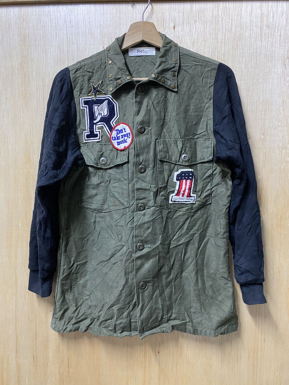 If Six Was Nine × Japanese Brand Japan Rare Re+plus Military Shirt Punk Style Size US M / EU 48-50 / 2 - 1 Thumbnail