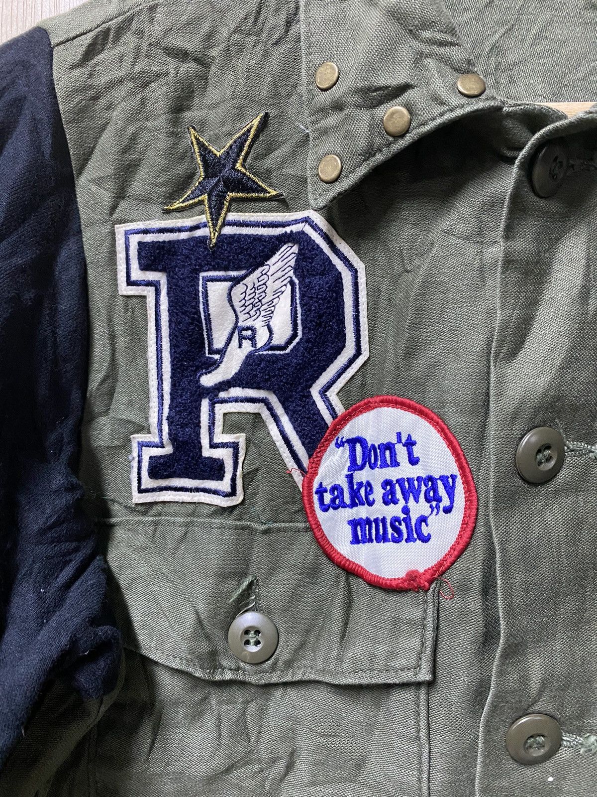 If Six Was Nine × Japanese Brand Japan Rare Re+plus Military Shirt Punk Style Size US M / EU 48-50 / 2 - 3 Thumbnail