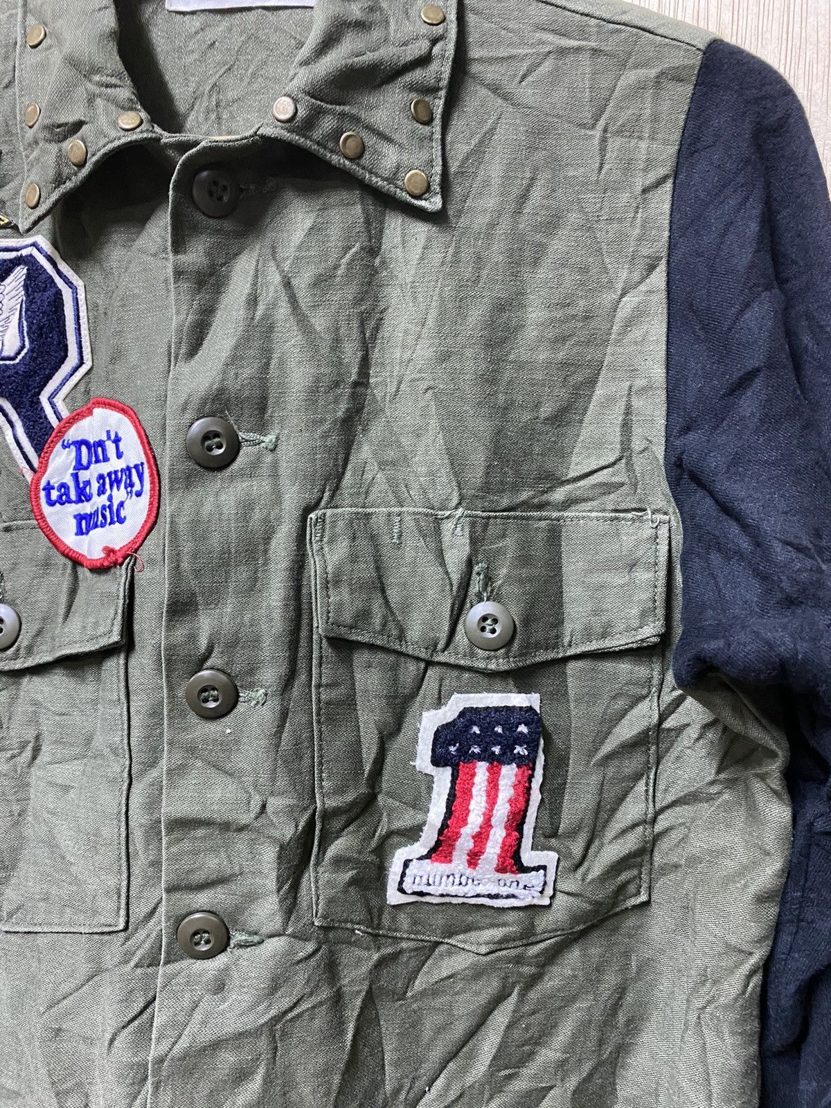 If Six Was Nine × Japanese Brand Japan Rare Re+plus Military Shirt Punk Style Size US M / EU 48-50 / 2 - 4 Thumbnail