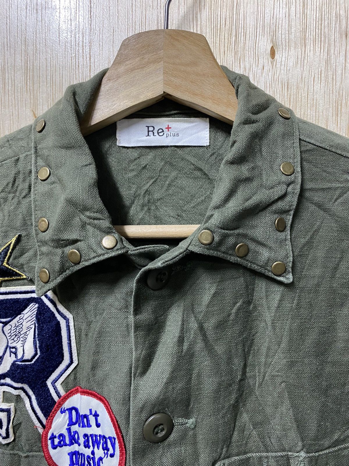 If Six Was Nine × Japanese Brand Japan Rare Re+plus Military Shirt Punk Style Size US M / EU 48-50 / 2 - 5 Thumbnail