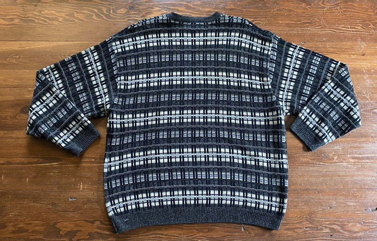 Knightsbridge Vintage 90’s Knightsbridge Chenille Plaid Knit Sweater Size US XL / EU 56 / 4 - 7 Thumbnail