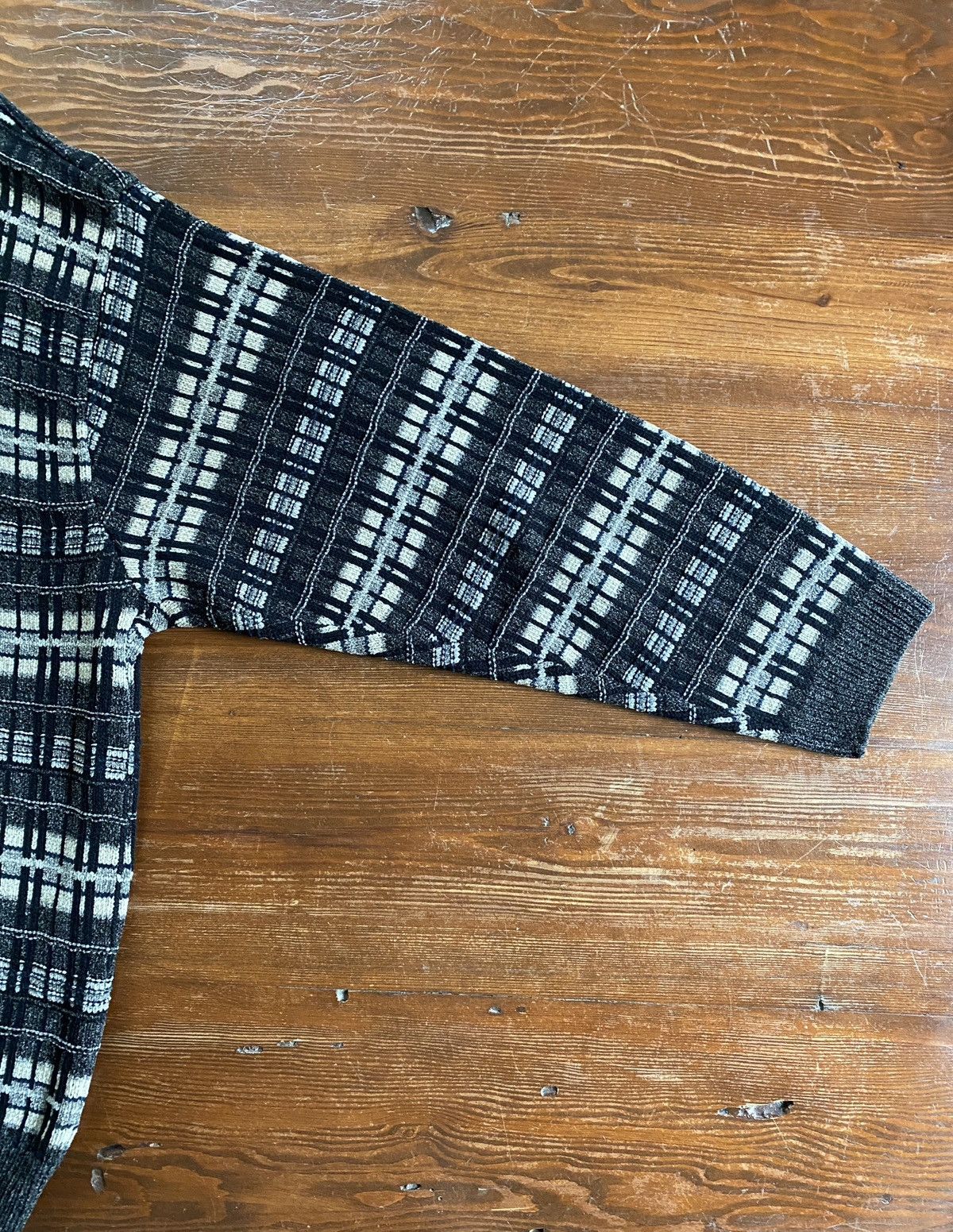 Knightsbridge Vintage 90’s Knightsbridge Chenille Plaid Knit Sweater Size US XL / EU 56 / 4 - 8 Thumbnail