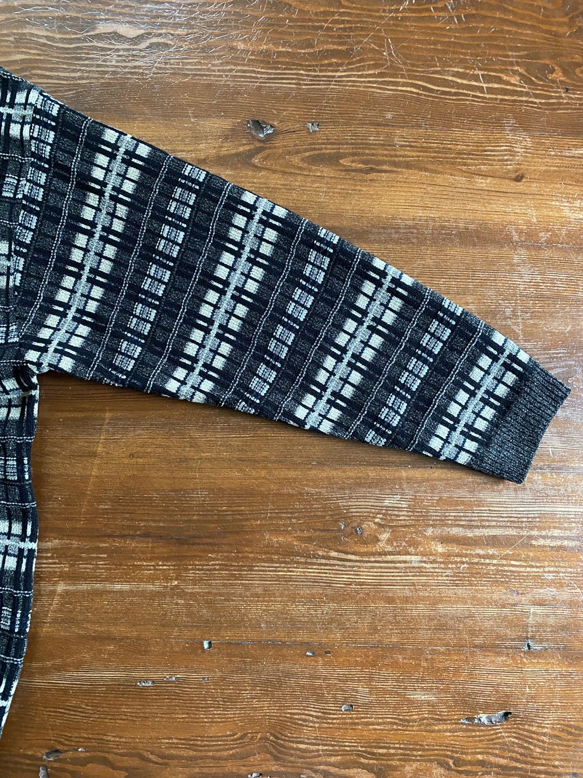 Knightsbridge Vintage 90’s Knightsbridge Chenille Plaid Knit Sweater Size US XL / EU 56 / 4 - 5 Thumbnail