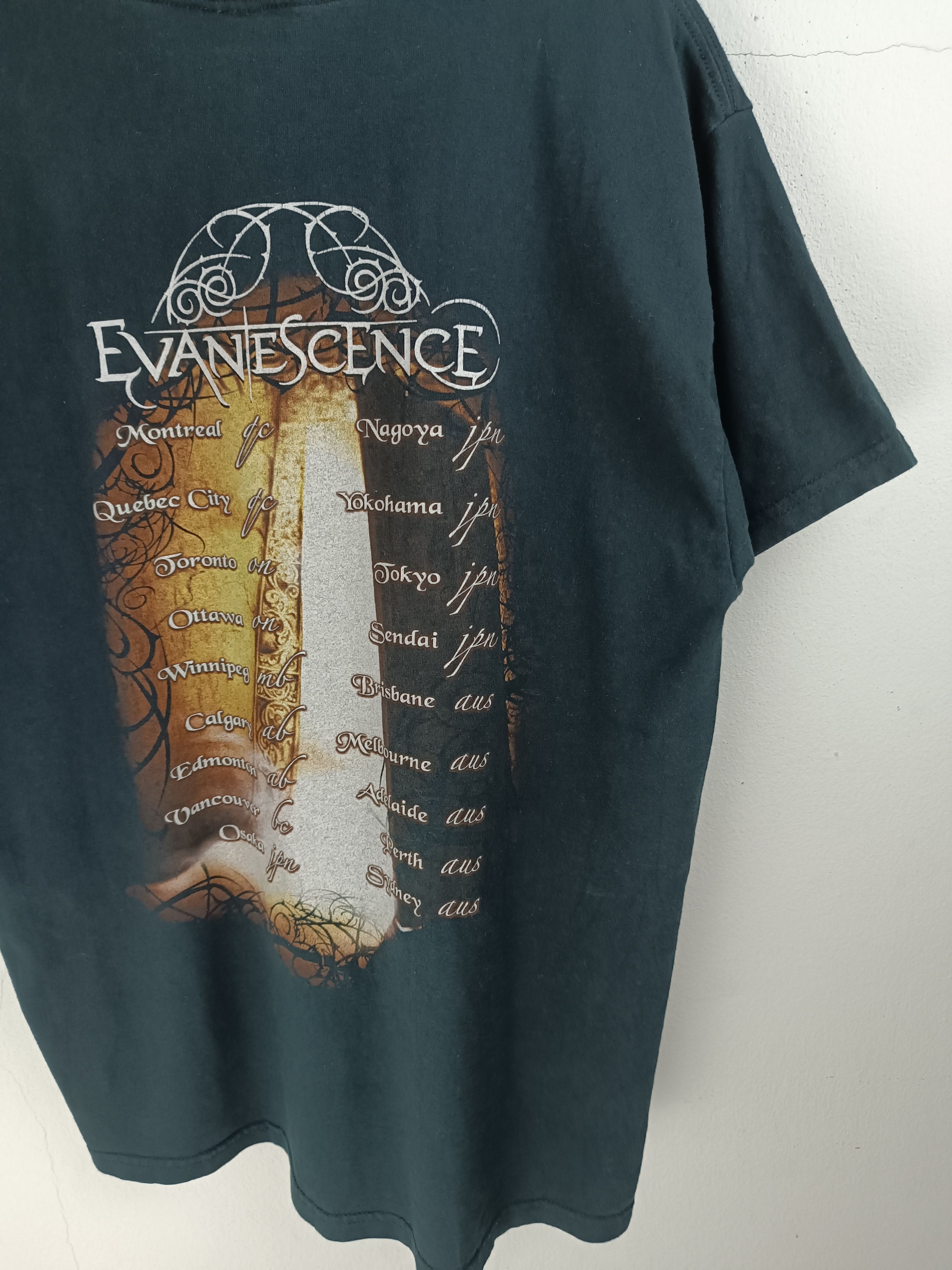 Band Tees VINTAGE '04 EVANESCENCE "THE OPEN DOOR TOUR" (used mcr) Size US L / EU 52-54 / 3 - 12 Thumbnail