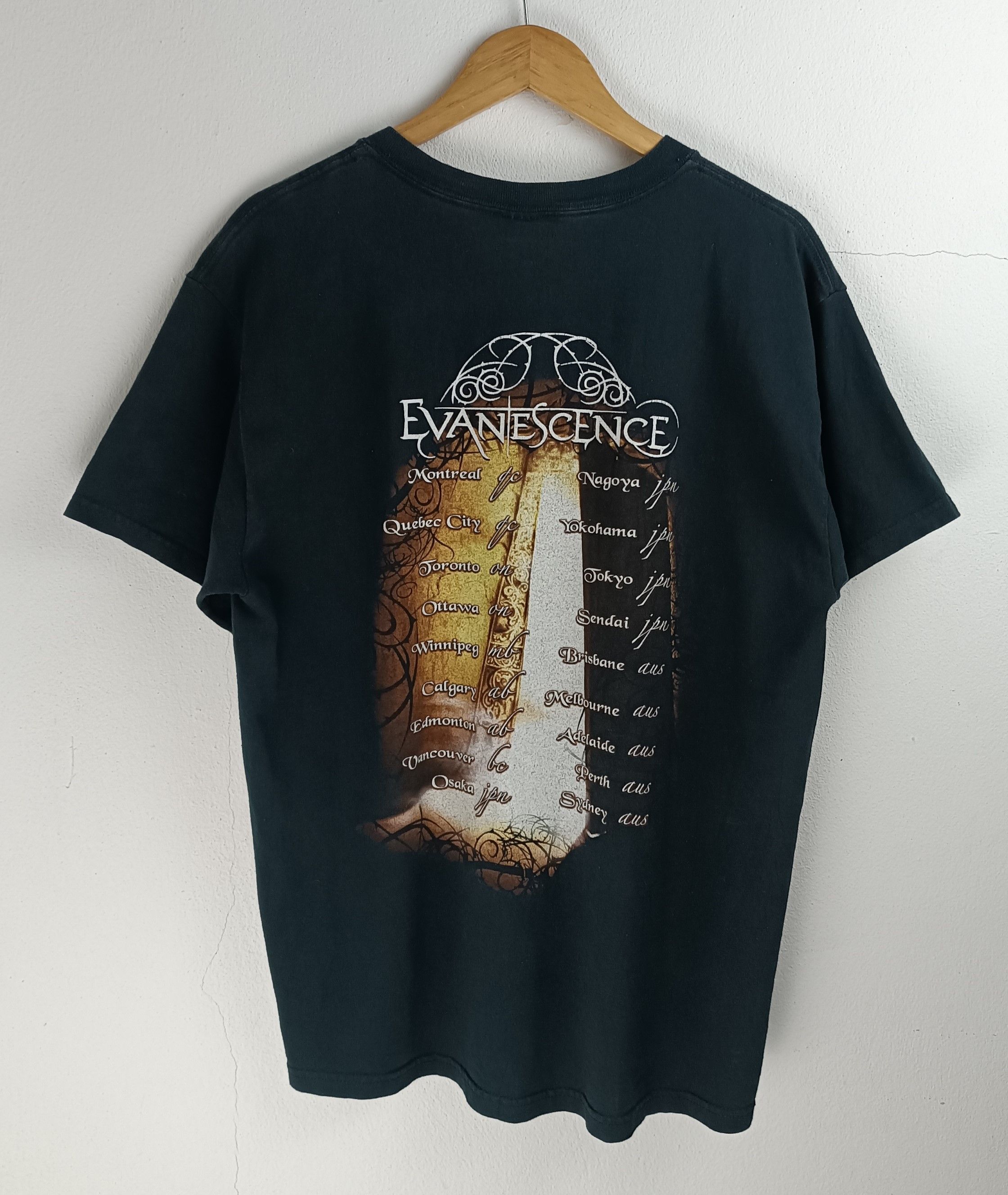 Band Tees VINTAGE '04 EVANESCENCE "THE OPEN DOOR TOUR" (used mcr) Size US L / EU 52-54 / 3 - 4 Thumbnail
