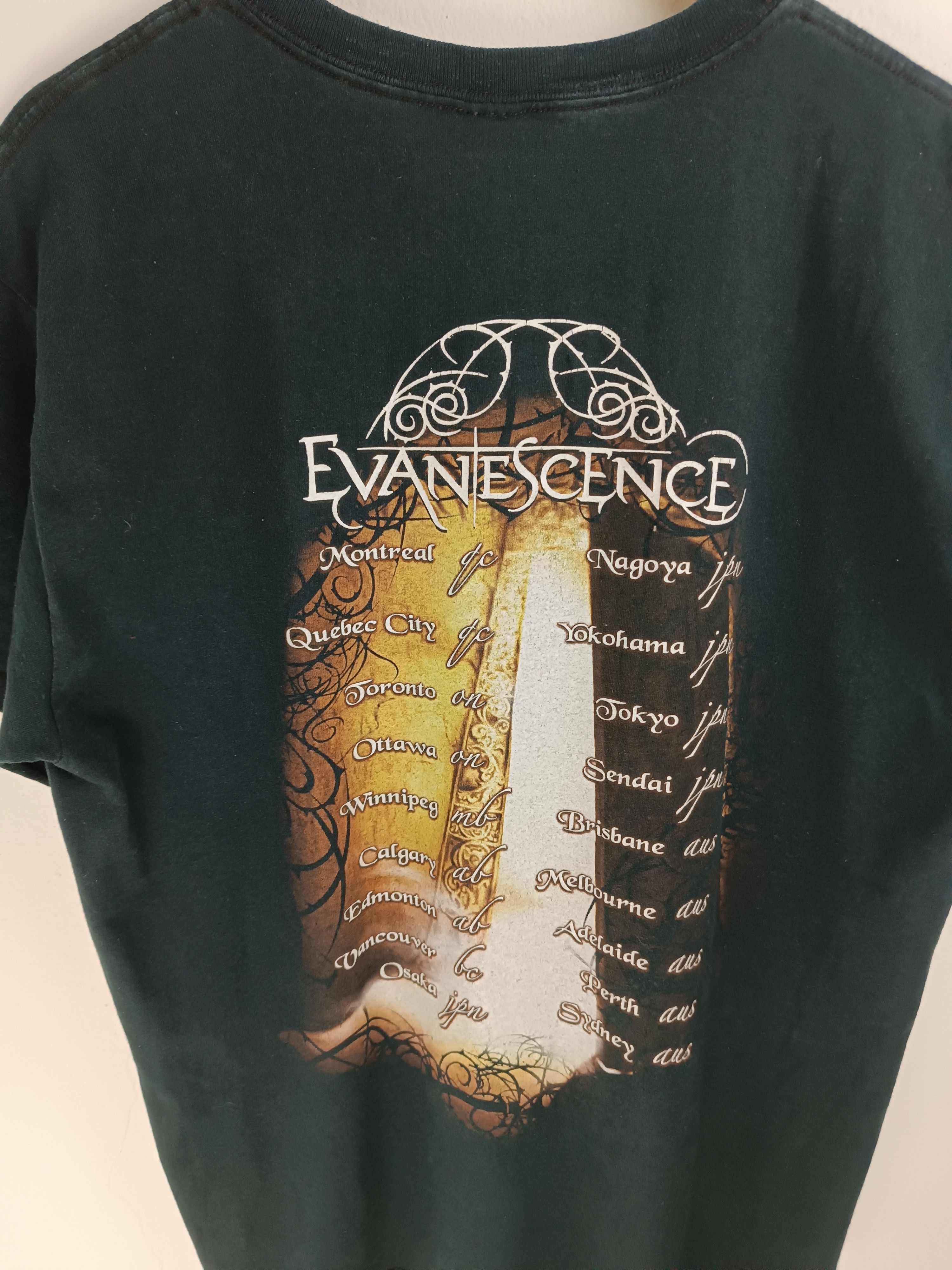 Band Tees VINTAGE '04 EVANESCENCE "THE OPEN DOOR TOUR" (used mcr) Size US L / EU 52-54 / 3 - 13 Thumbnail