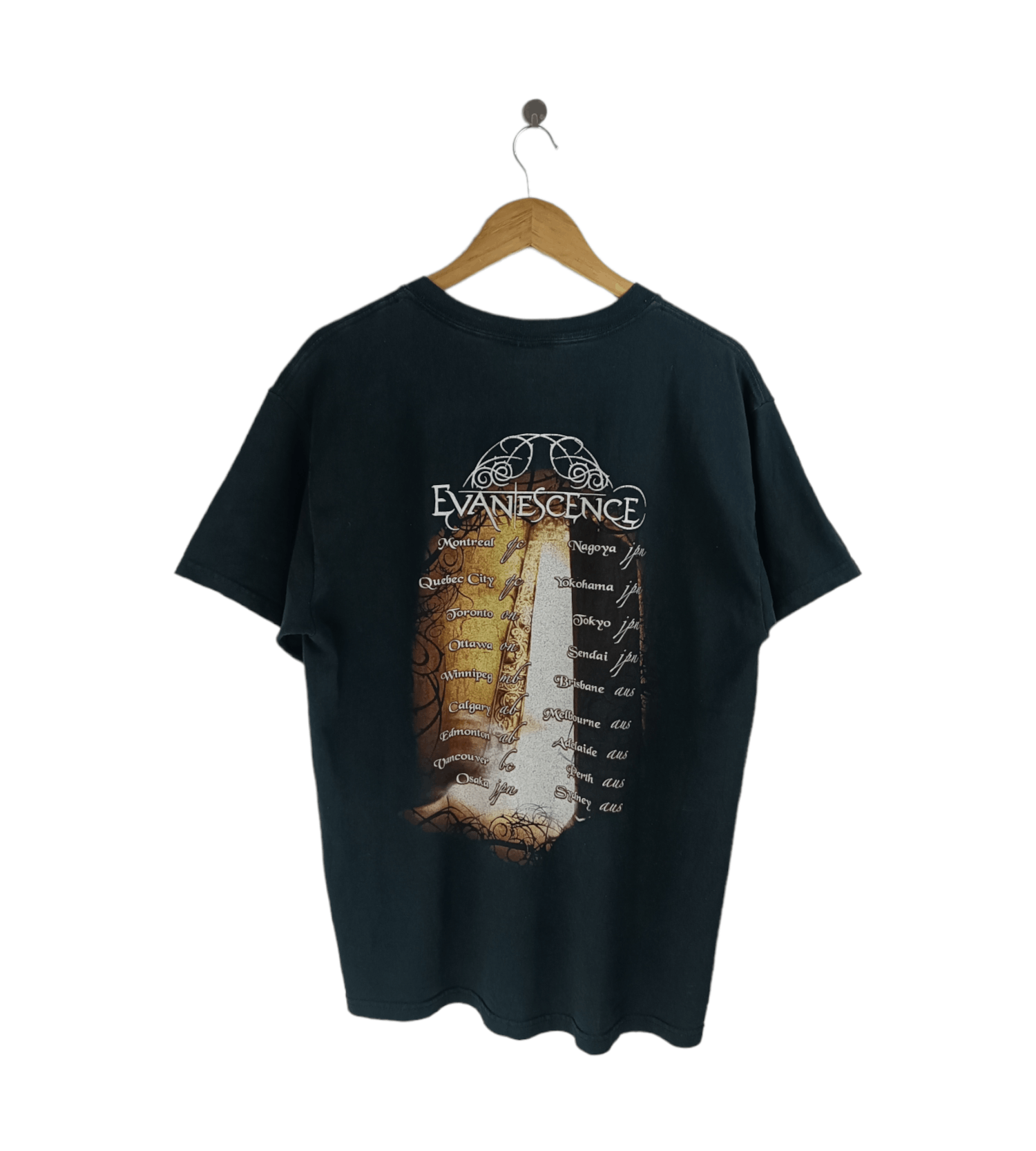 Band Tees VINTAGE '04 EVANESCENCE "THE OPEN DOOR TOUR" (used mcr) Size US L / EU 52-54 / 3 - 2 Thumbnail