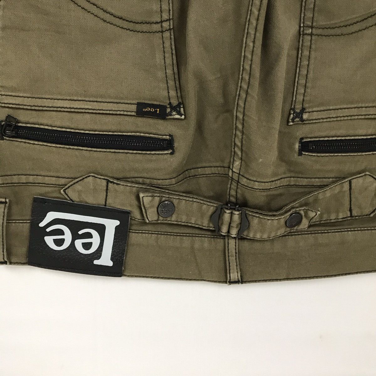 Lee × Vintage Vintage LEE RIDERS multi pocket buckle back cargo pants Size US 36 / EU 52 - 7 Thumbnail