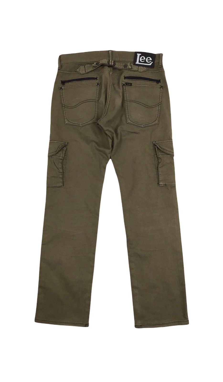 Lee × Vintage Vintage LEE RIDERS multi pocket buckle back cargo pants Size US 36 / EU 52 - 2 Thumbnail