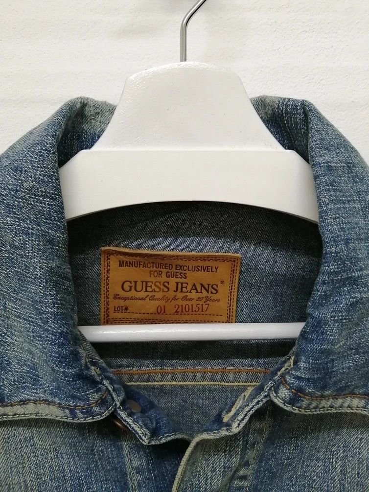 Guess Vintage GUESS Distressed Denim Jacket Lot 01 2101517 Size US S / EU 44-46 / 1 - 14 Thumbnail