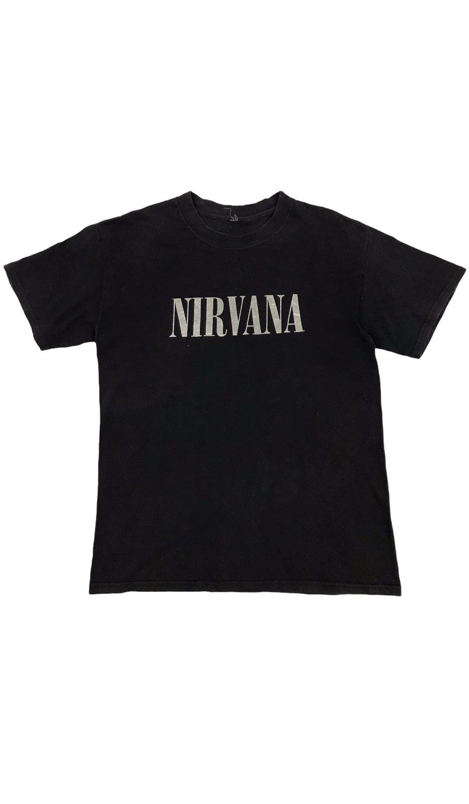 Band Tees × Nirvana × Vintage Vintage Y2K NIRVANA spellout simple promo t-shirt Size US M / EU 48-50 / 2 - 1 Thumbnail