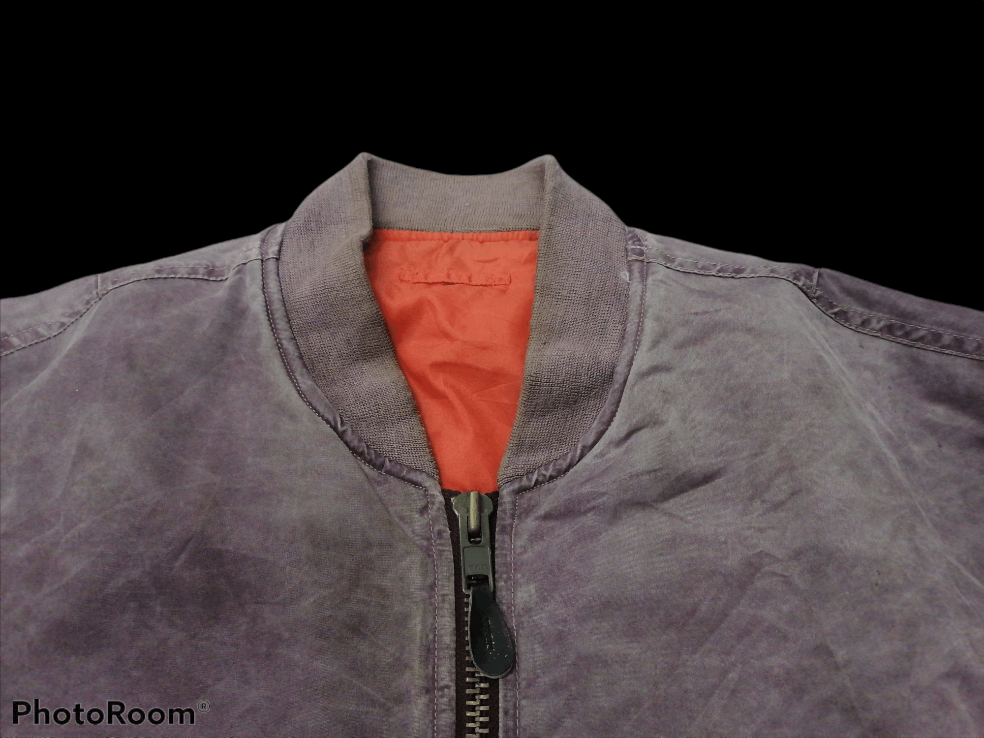 Uniqlo Distressed Faded Maroon Trashed Uniqlo Bomber Jackets Size US M / EU 48-50 / 2 - 4 Thumbnail