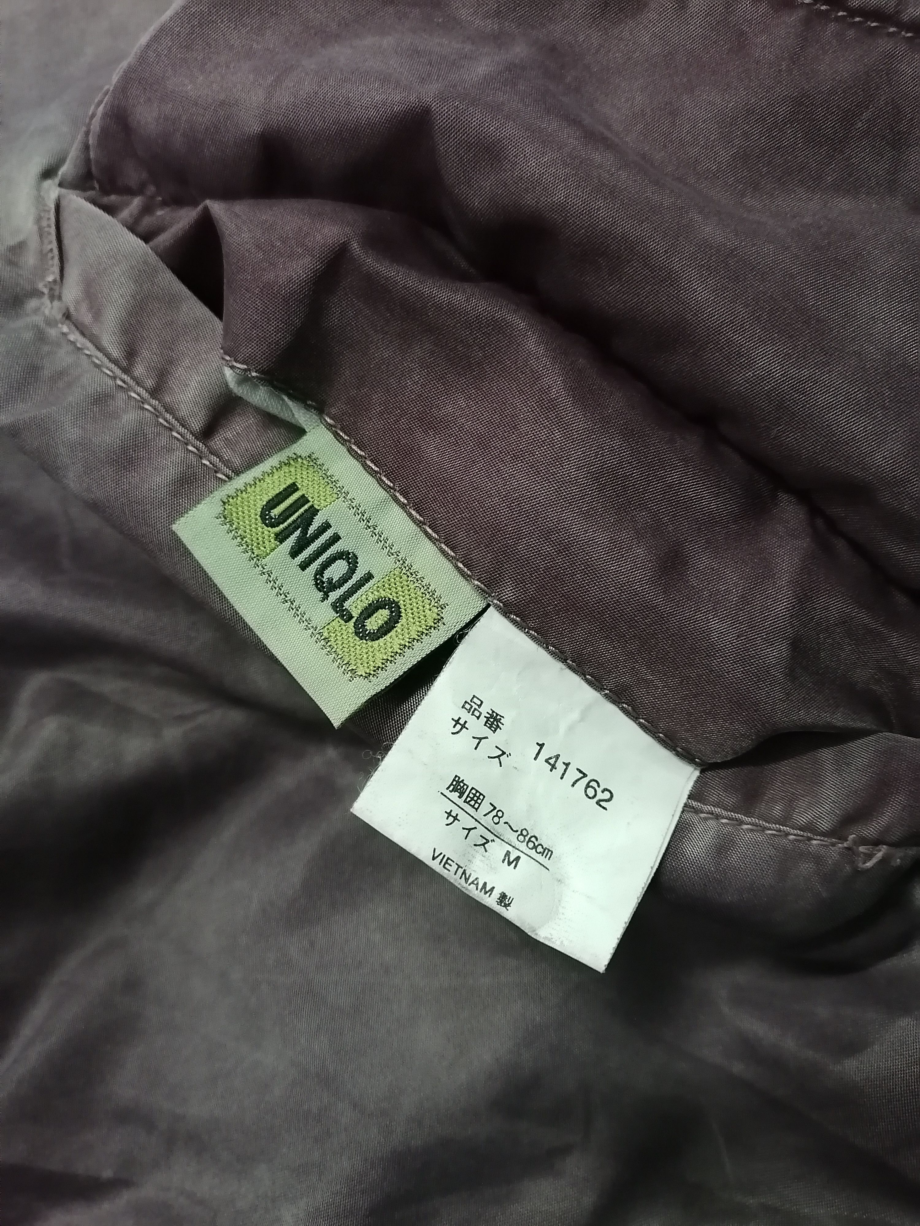 Uniqlo Distressed Faded Maroon Trashed Uniqlo Bomber Jackets Size US M / EU 48-50 / 2 - 7 Thumbnail