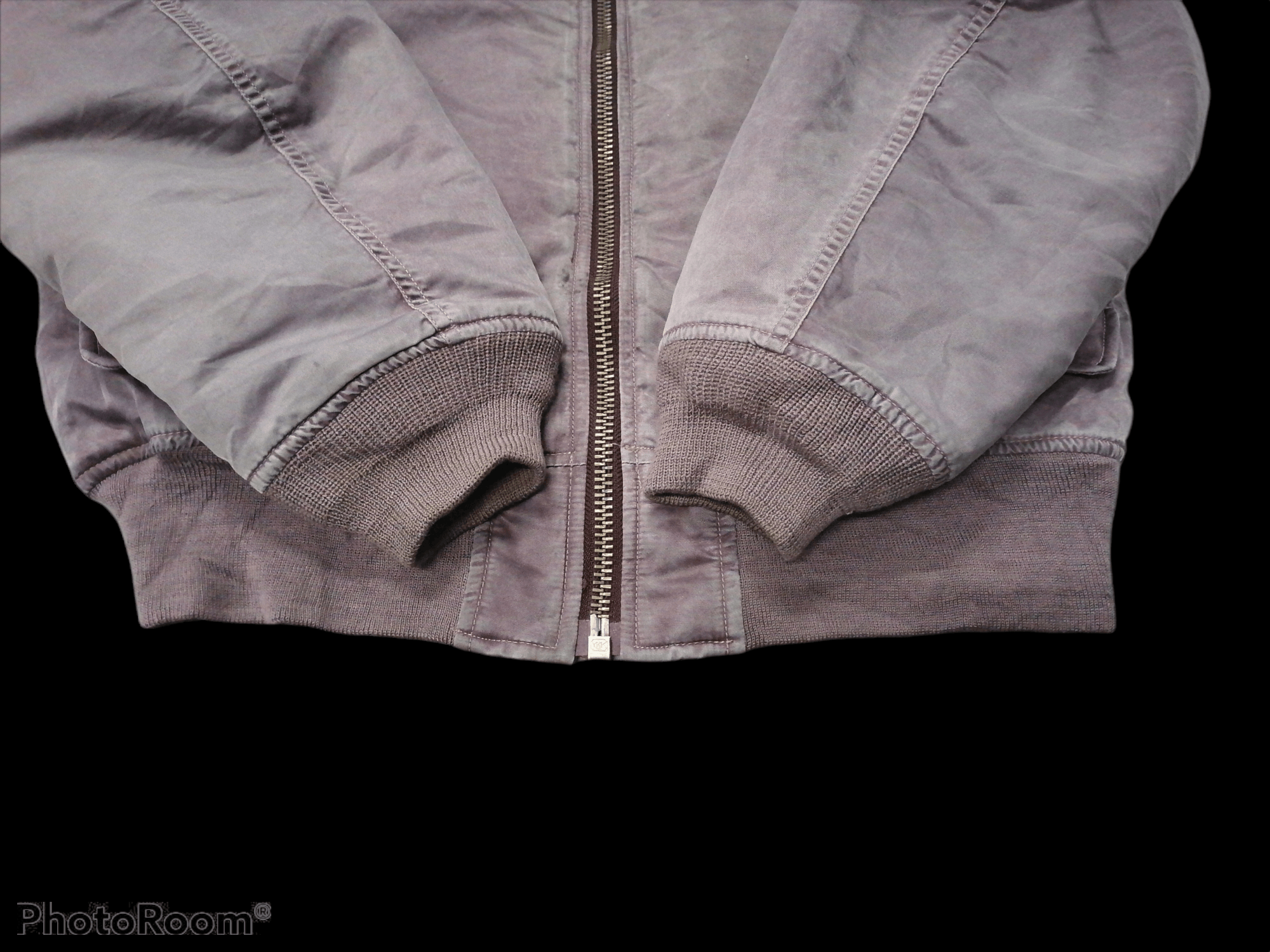 Uniqlo Distressed Faded Maroon Trashed Uniqlo Bomber Jackets Size US M / EU 48-50 / 2 - 3 Thumbnail