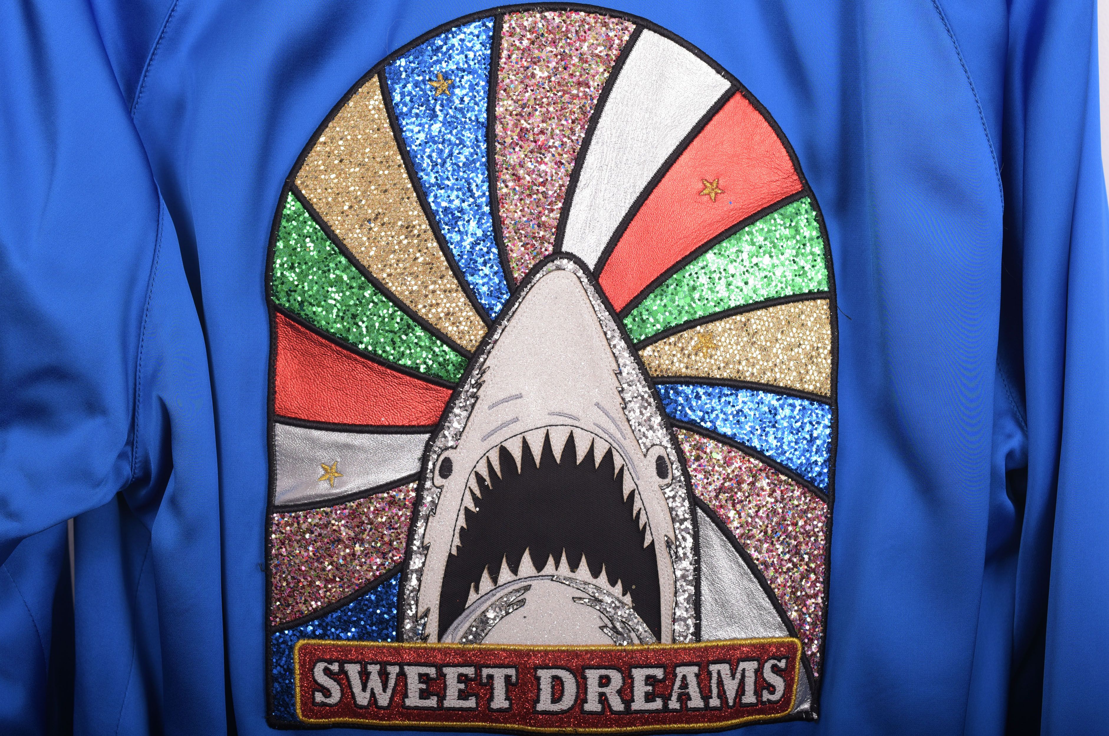 Saint Laurent Paris Blue 'Sweet Dreams' Shark Patch Teddy Jacket Size US S / EU 44-46 / 1 - 5 Thumbnail