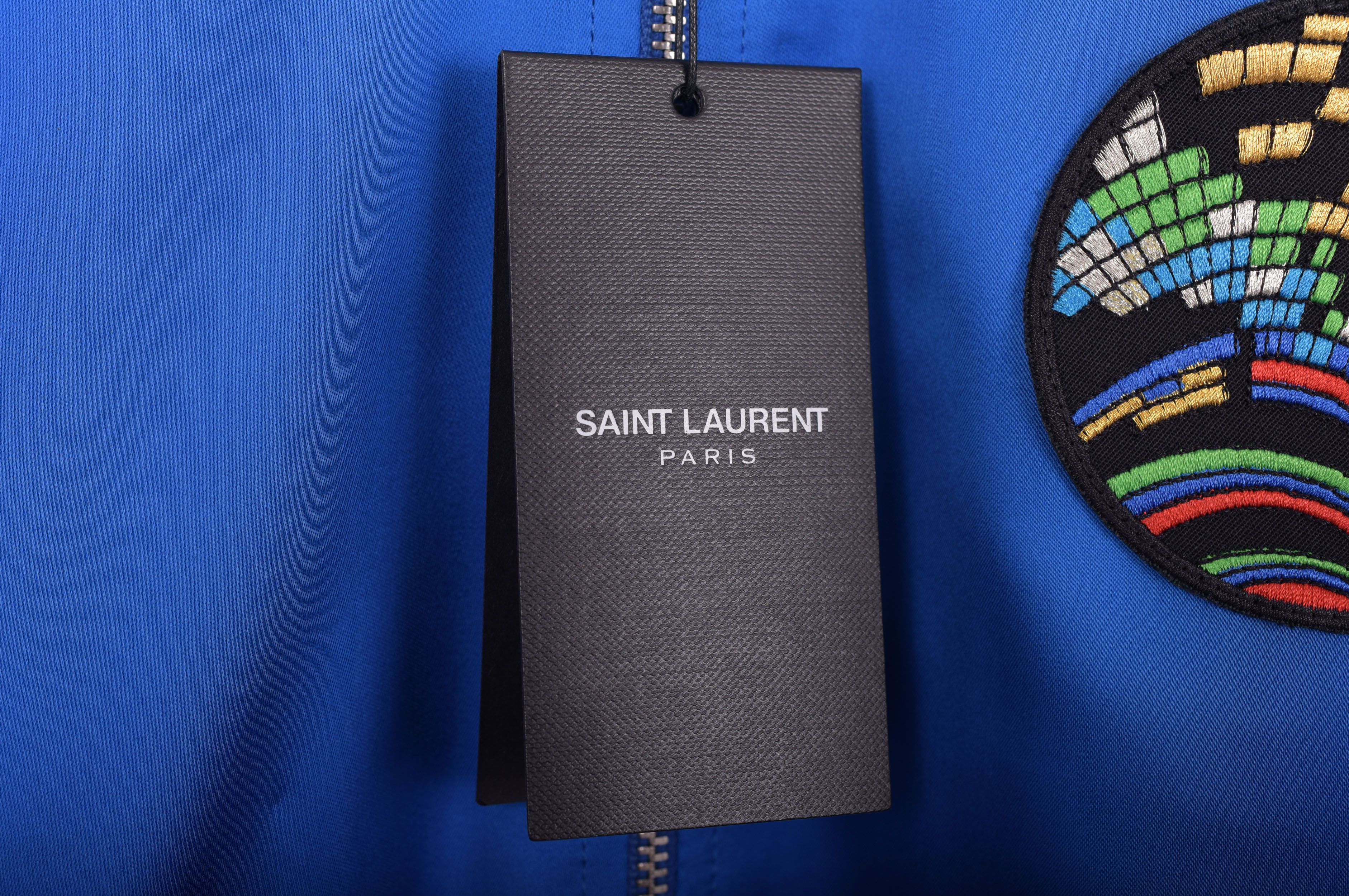 Saint Laurent Paris Blue 'Sweet Dreams' Shark Patch Teddy Jacket Size US S / EU 44-46 / 1 - 9 Thumbnail