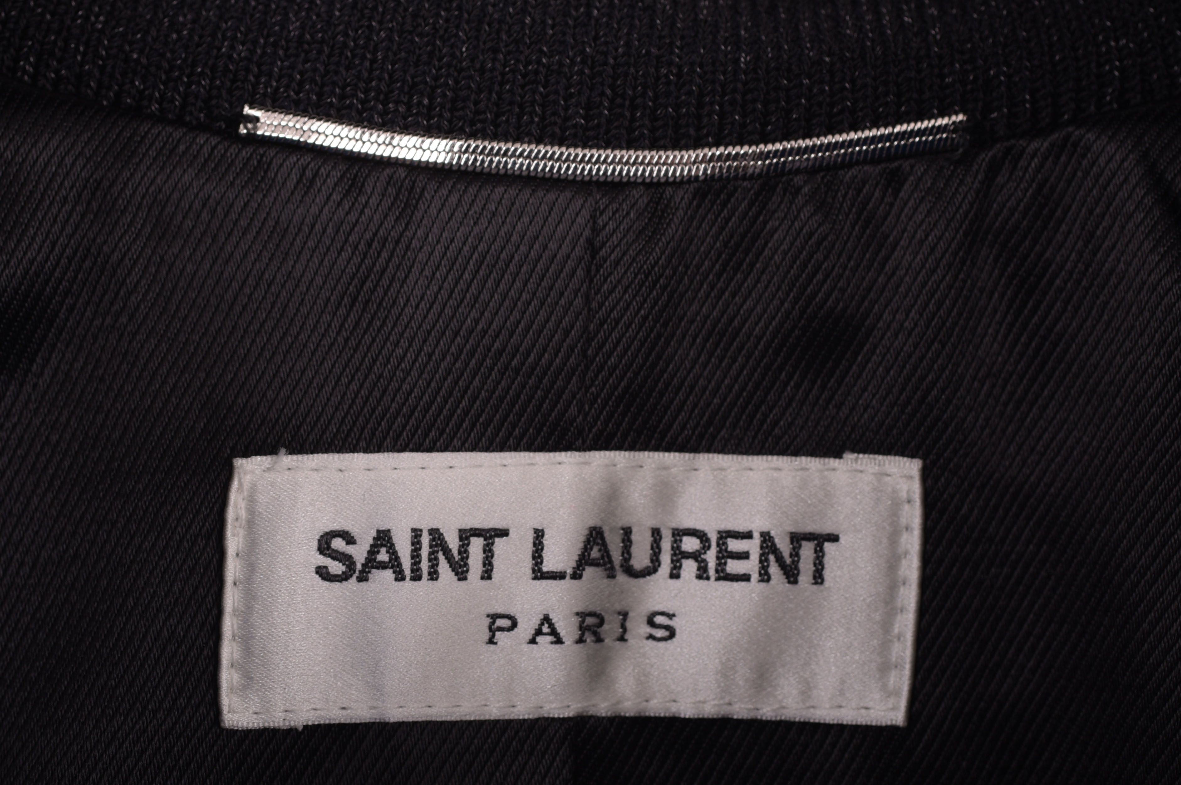 Saint Laurent Paris Blue 'Sweet Dreams' Shark Patch Teddy Jacket Size US S / EU 44-46 / 1 - 10 Thumbnail
