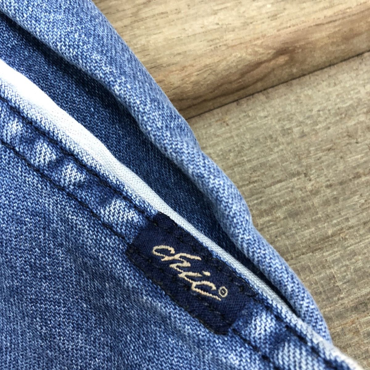 Japanese Brand DL Chic Blue Denim love hole Jeans Pants #3012 Size 32" / US 10 / IT 46 - 6 Thumbnail