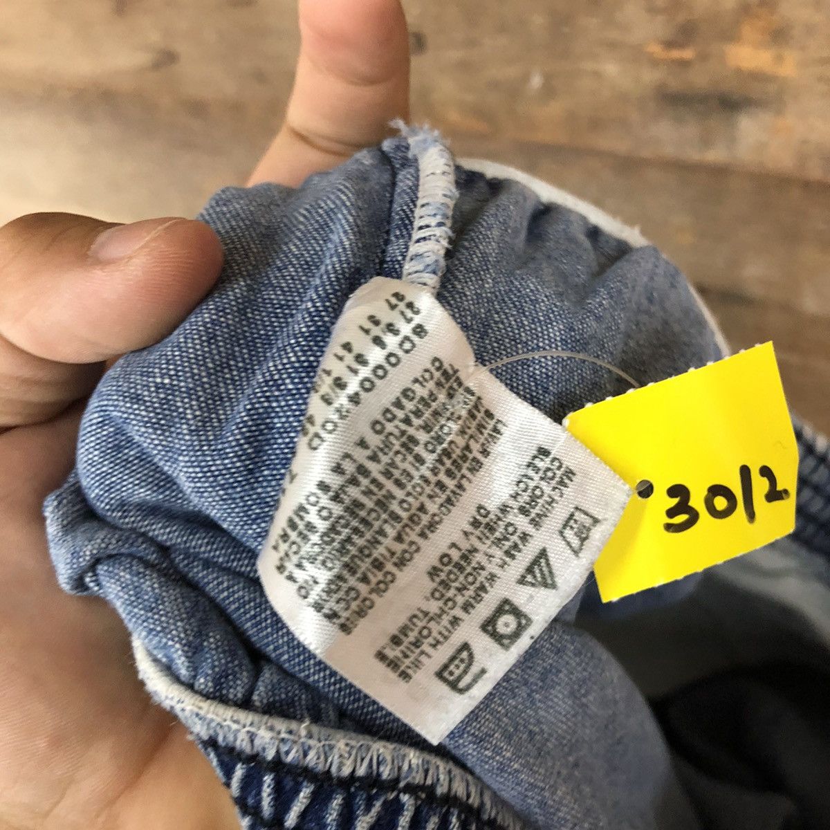 Japanese Brand DL Chic Blue Denim love hole Jeans Pants #3012 Size 32" / US 10 / IT 46 - 11 Thumbnail