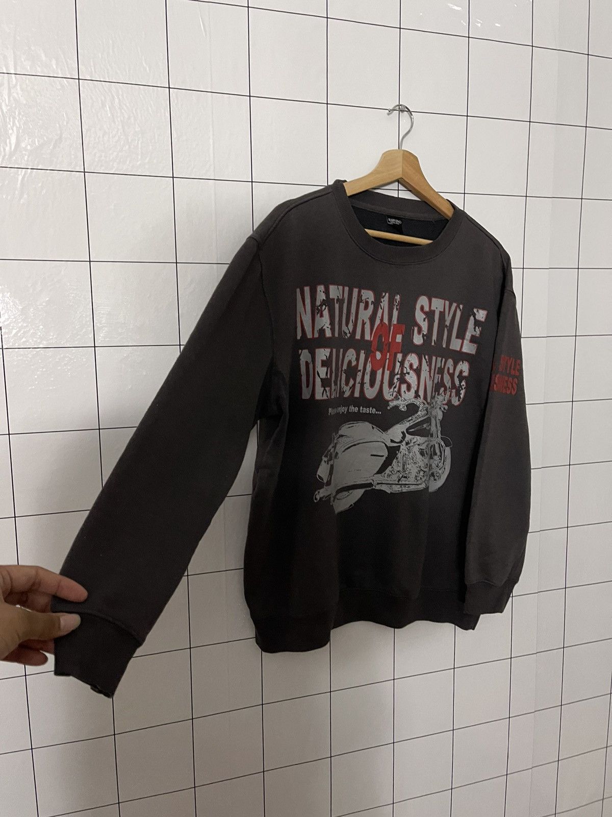 Vintage Vintage Babvino Harley Davidson Style Big Logo Sweatshirt Size US XL / EU 56 / 4 - 4 Thumbnail