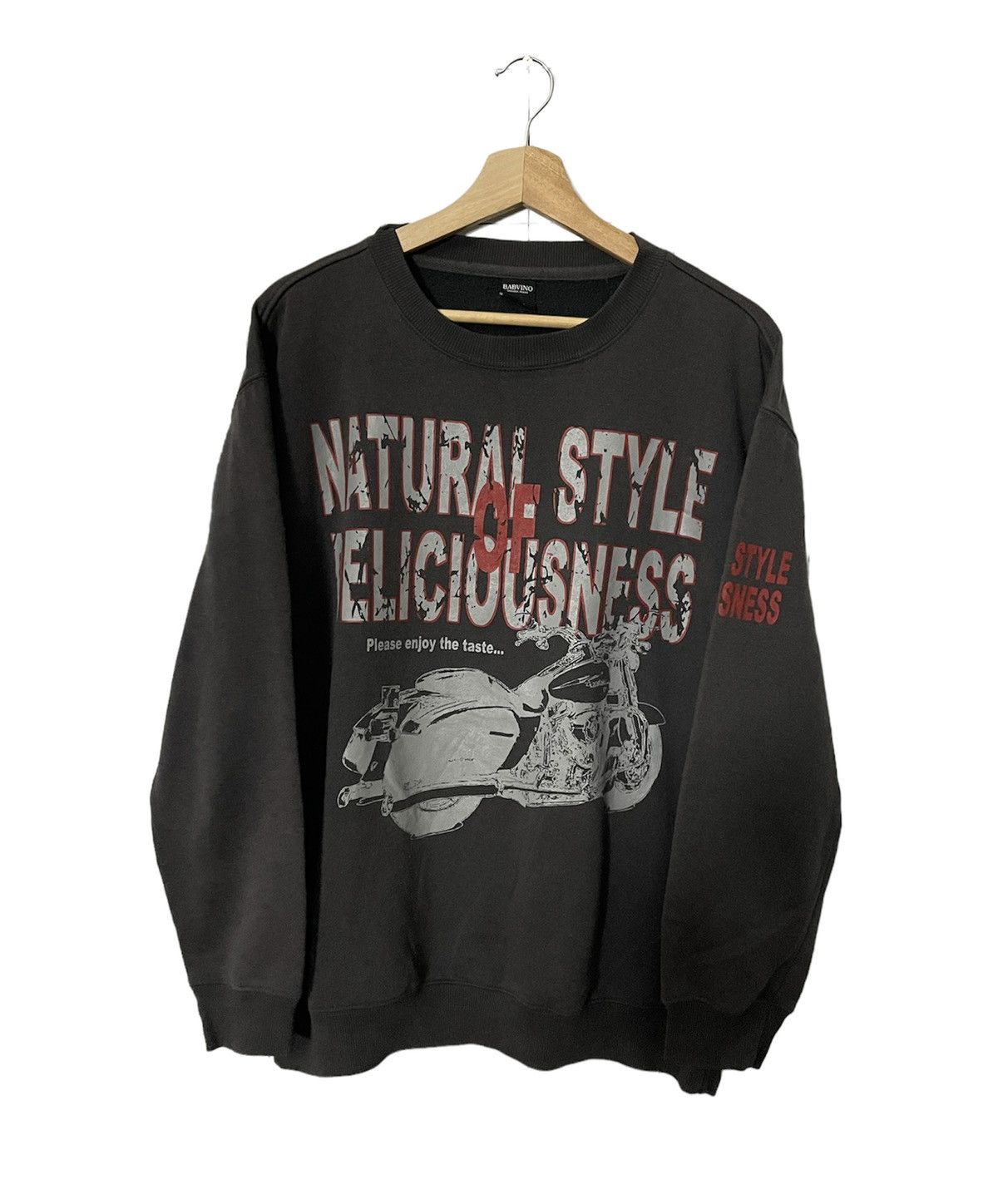 Vintage Vintage Babvino Harley Davidson Style Big Logo Sweatshirt Size US XL / EU 56 / 4 - 1 Thumbnail