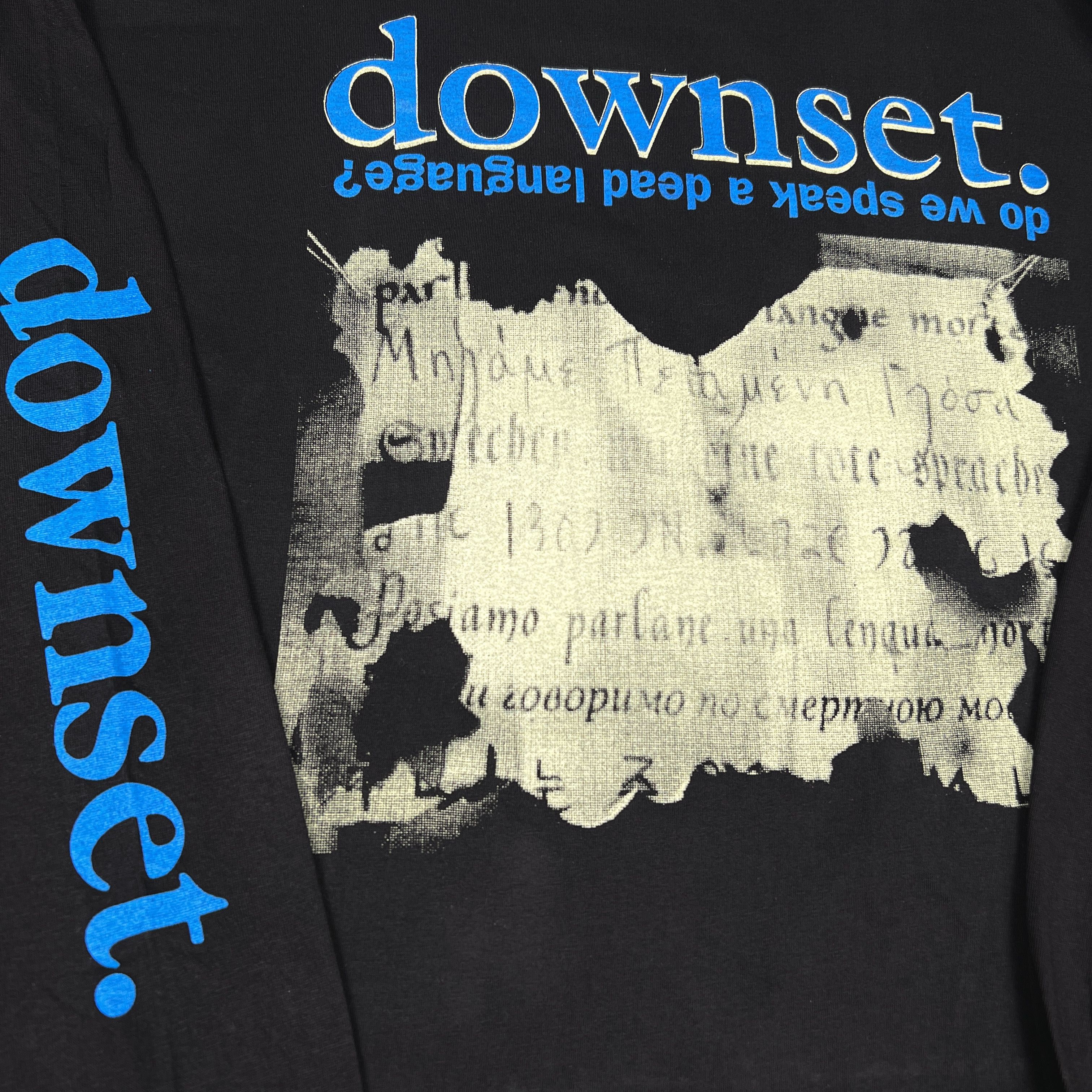 Band Tees Vintage 90s Downset ‘Do We Speak a Dead Language?‘ LS Shirt Size US XL / EU 56 / 4 - 5 Thumbnail