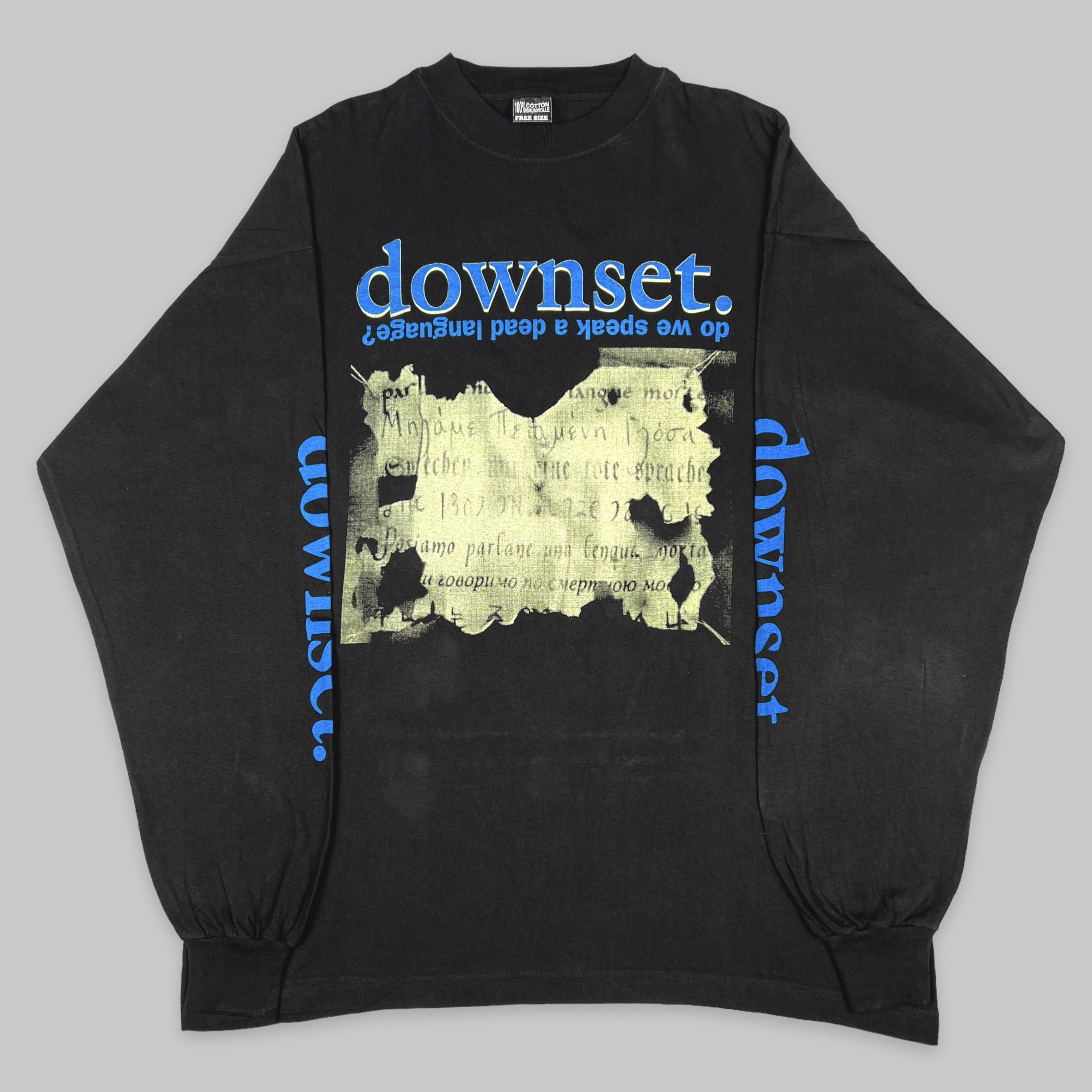 Band Tees Vintage 90s Downset ‘Do We Speak a Dead Language?‘ LS Shirt Size US XL / EU 56 / 4 - 2 Thumbnail