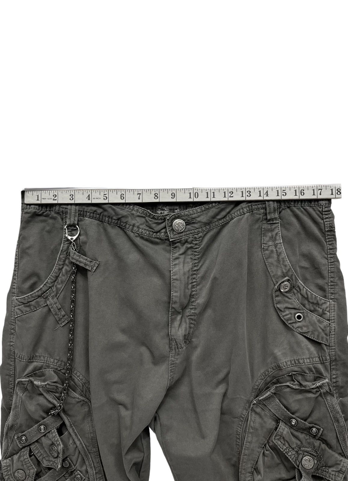 FUSAI 🔥FYE🔥FUSAI Japan Bondage Insane Multipocket Cargo Pants Size US 35 - 18 Thumbnail