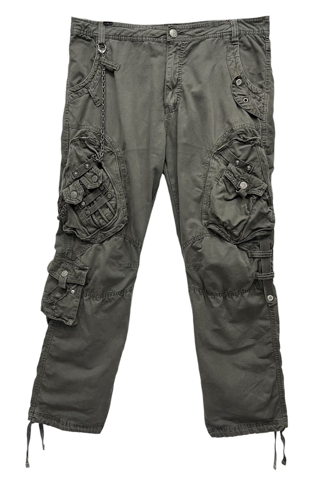 FUSAI 🔥FYE🔥FUSAI Japan Bondage Insane Multipocket Cargo Pants Size US 35 - 8 Thumbnail