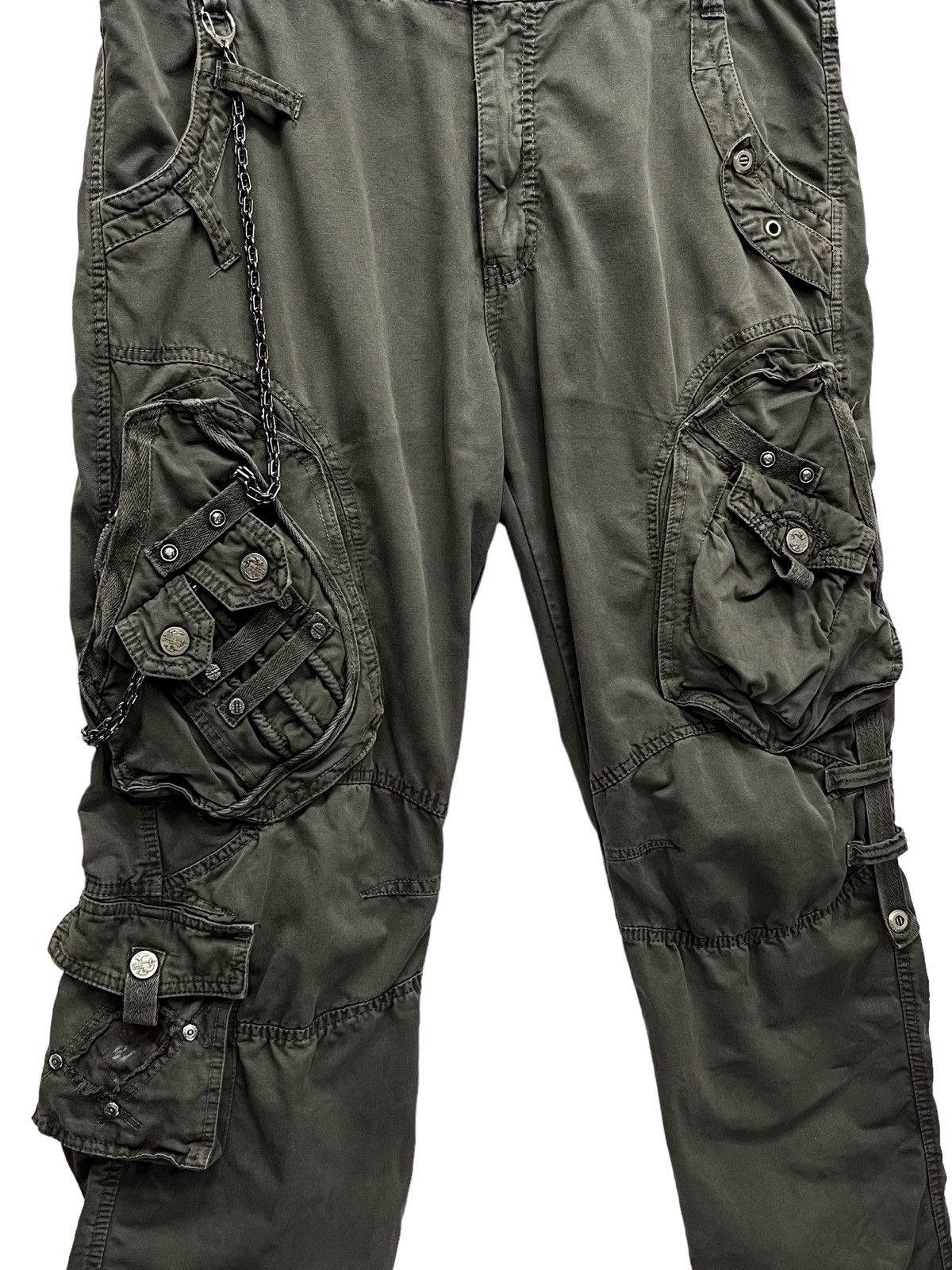 FUSAI 🔥FYE🔥FUSAI Japan Bondage Insane Multipocket Cargo Pants Size US 35 - 9 Thumbnail