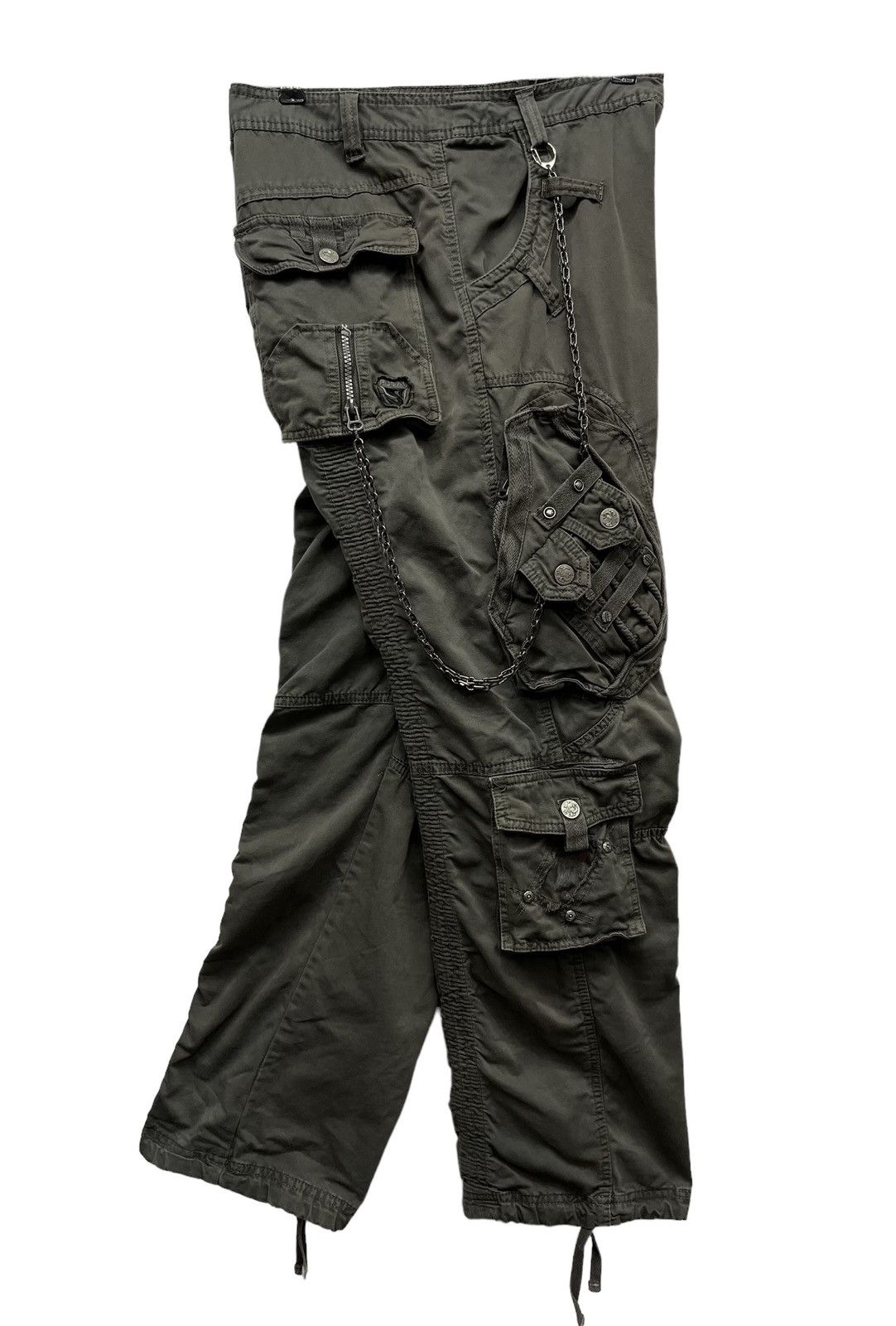 FUSAI 🔥FYE🔥FUSAI Japan Bondage Insane Multipocket Cargo Pants Size US 35 - 2 Thumbnail