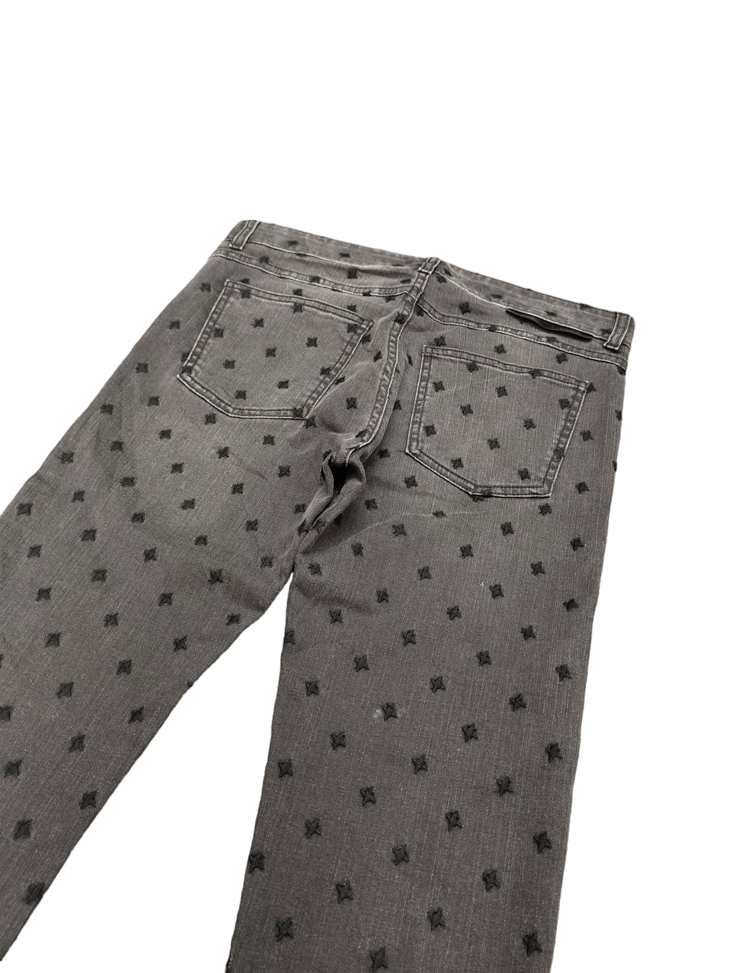 Hysteric Glamour Stella McCartney Embroidered Black Stars Skinny Pants Size US 28 / EU 44 - 10 Thumbnail