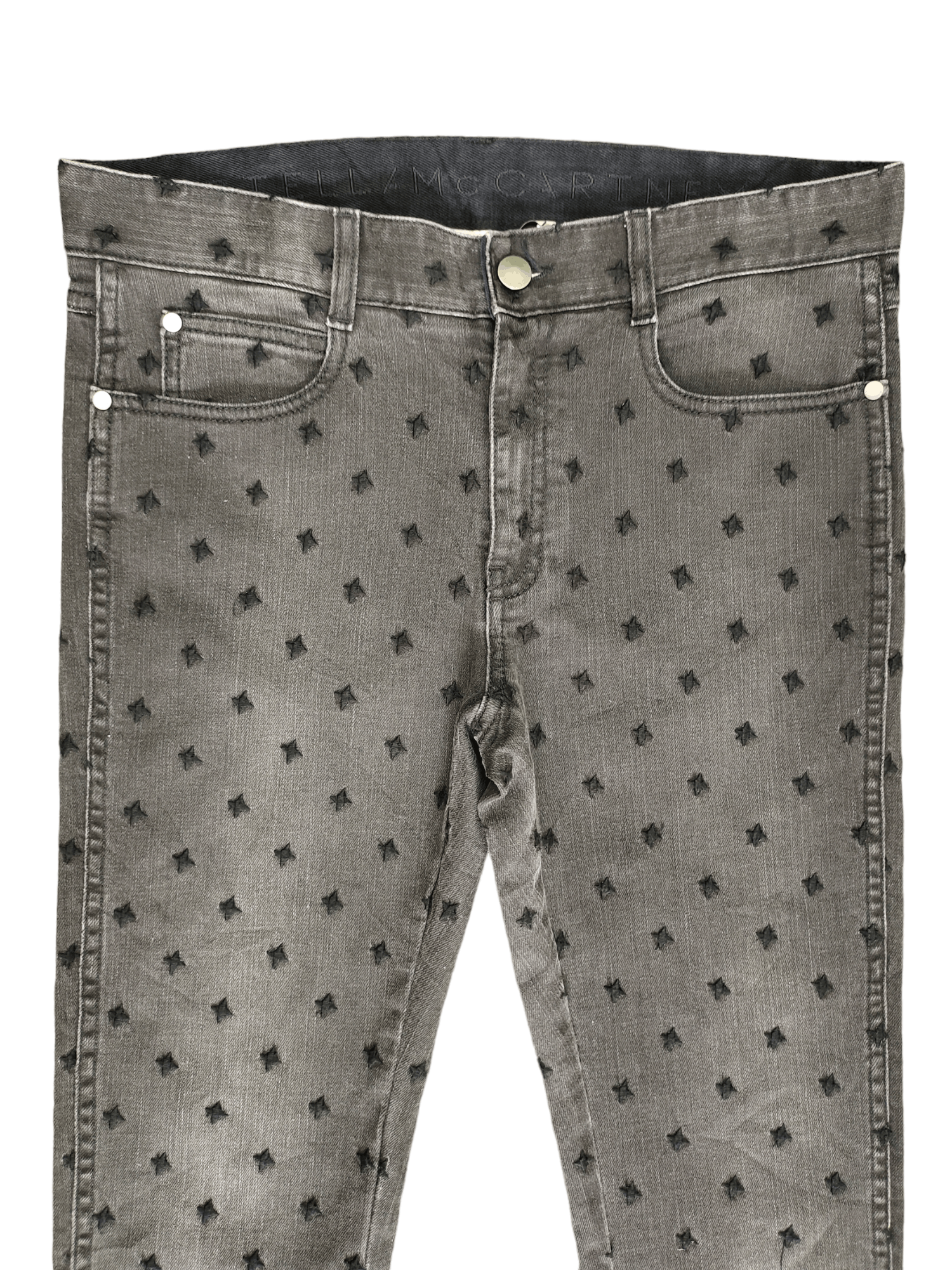 Hysteric Glamour Stella McCartney Embroidered Black Stars Skinny Pants Size US 28 / EU 44 - 4 Thumbnail