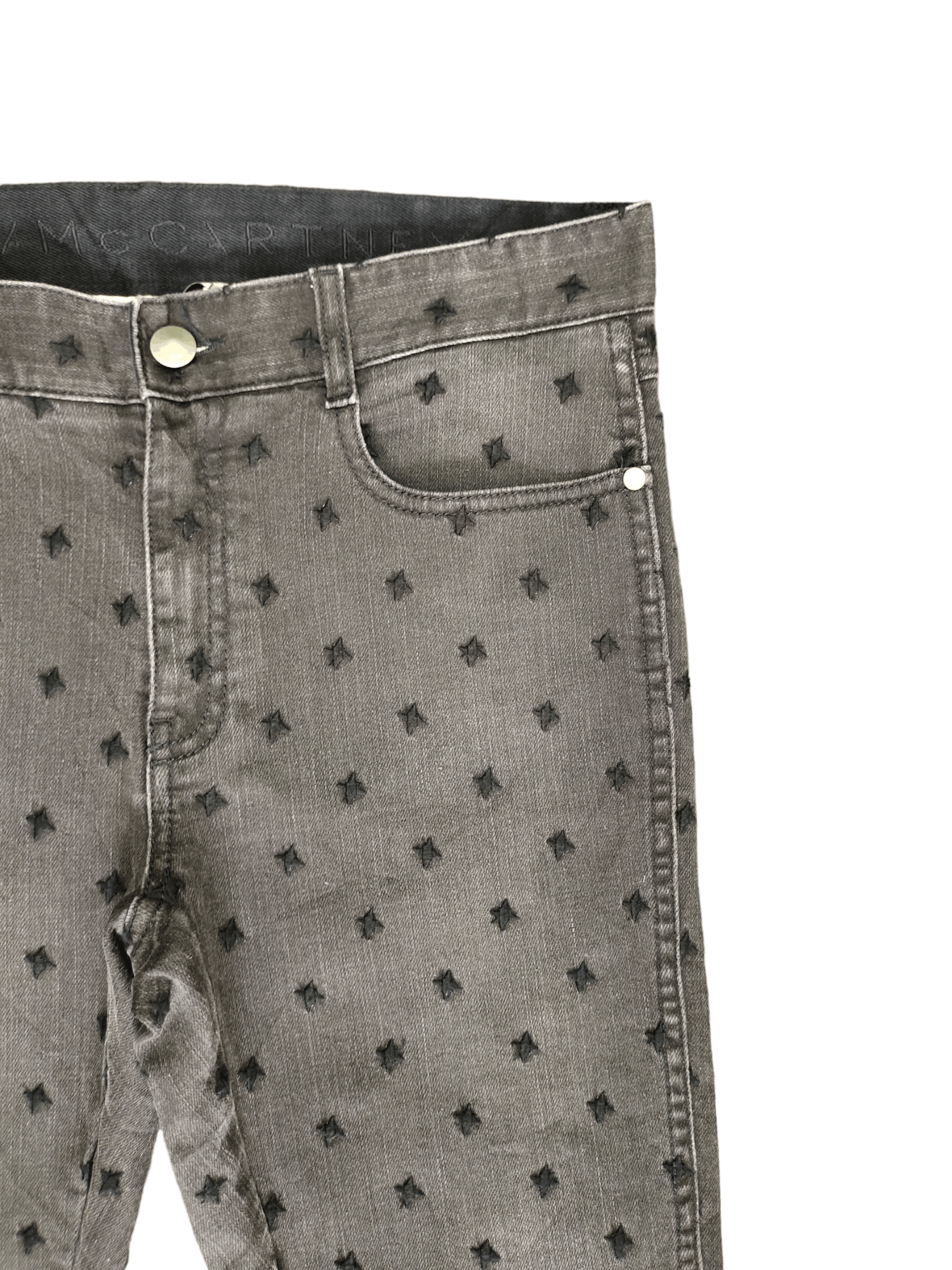 Hysteric Glamour Stella McCartney Embroidered Black Stars Skinny Pants Size US 28 / EU 44 - 5 Thumbnail