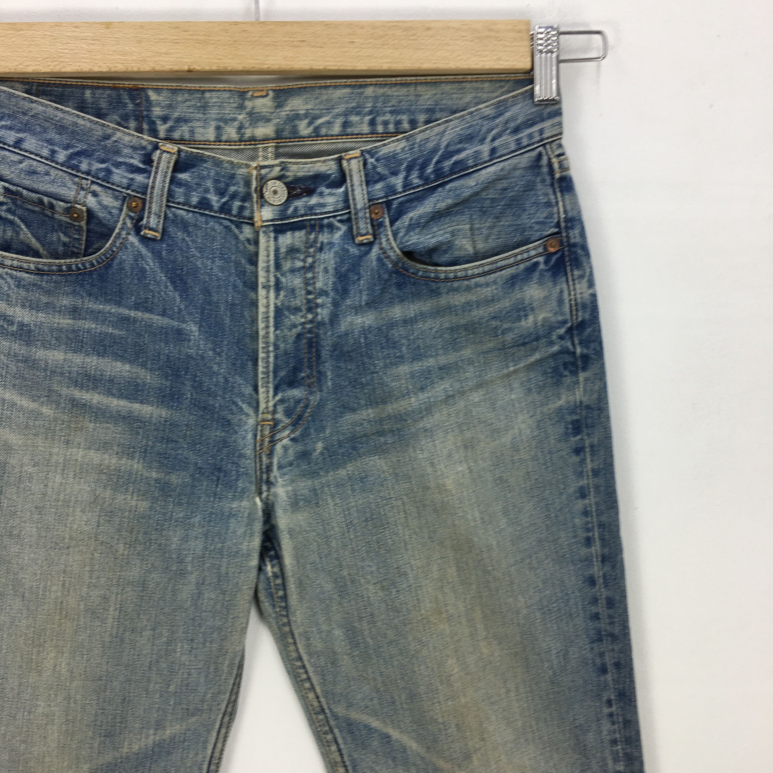 Levi's Vintage Levis 501 Jeans Light Wash Levi's Button Fly Denim Size US 30 / EU 46 - 6 Thumbnail