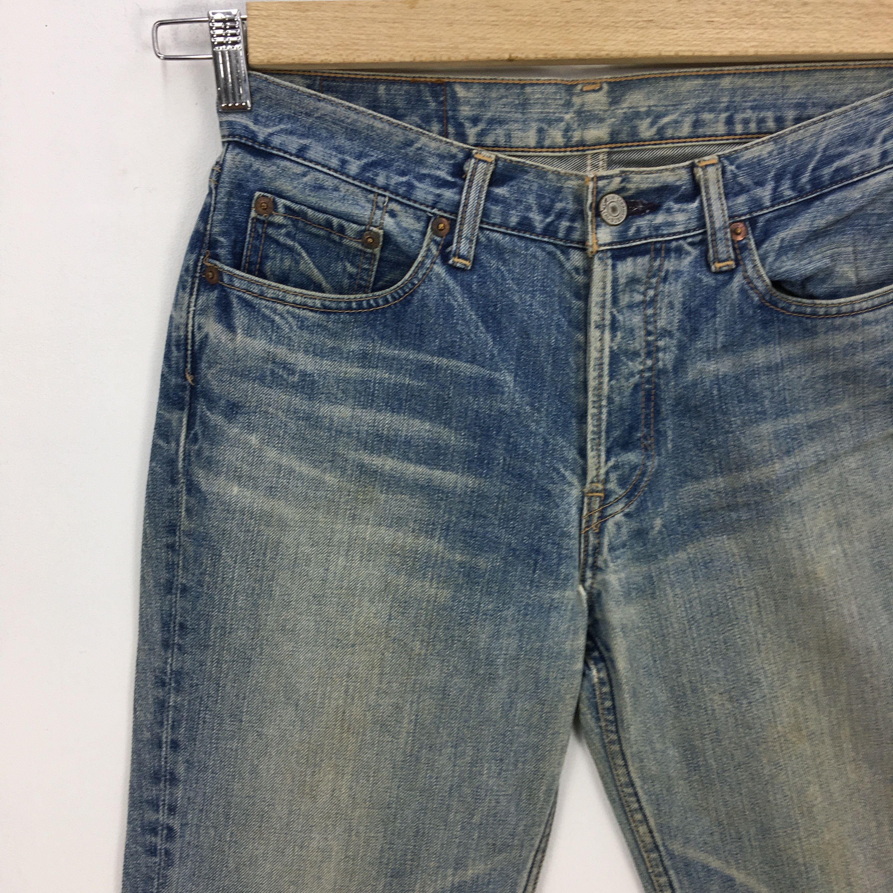 Levi's Vintage Levis 501 Jeans Light Wash Levi's Button Fly Denim Size US 30 / EU 46 - 4 Thumbnail
