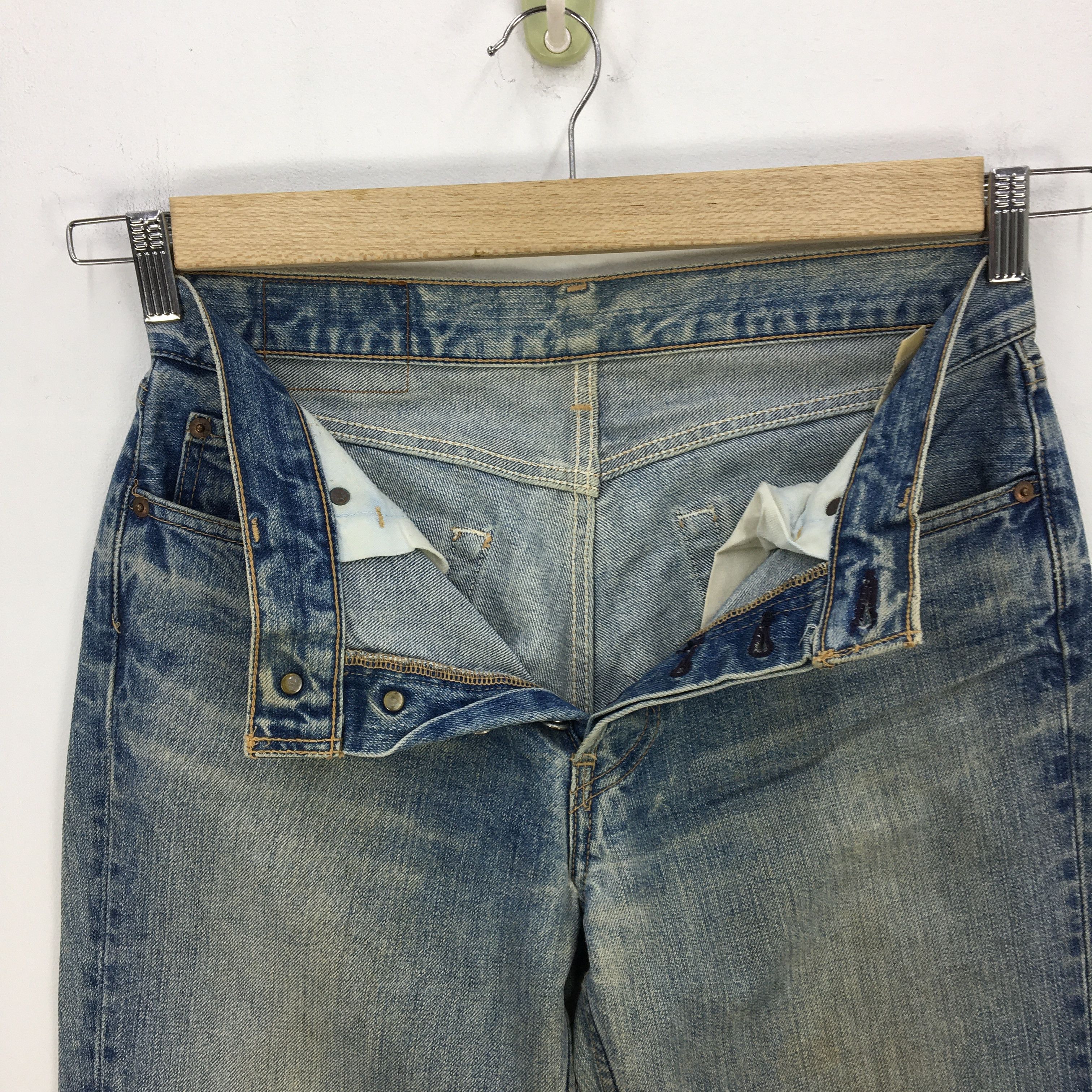 Levi's Vintage Levis 501 Jeans Light Wash Levi's Button Fly Denim Size US 30 / EU 46 - 13 Thumbnail