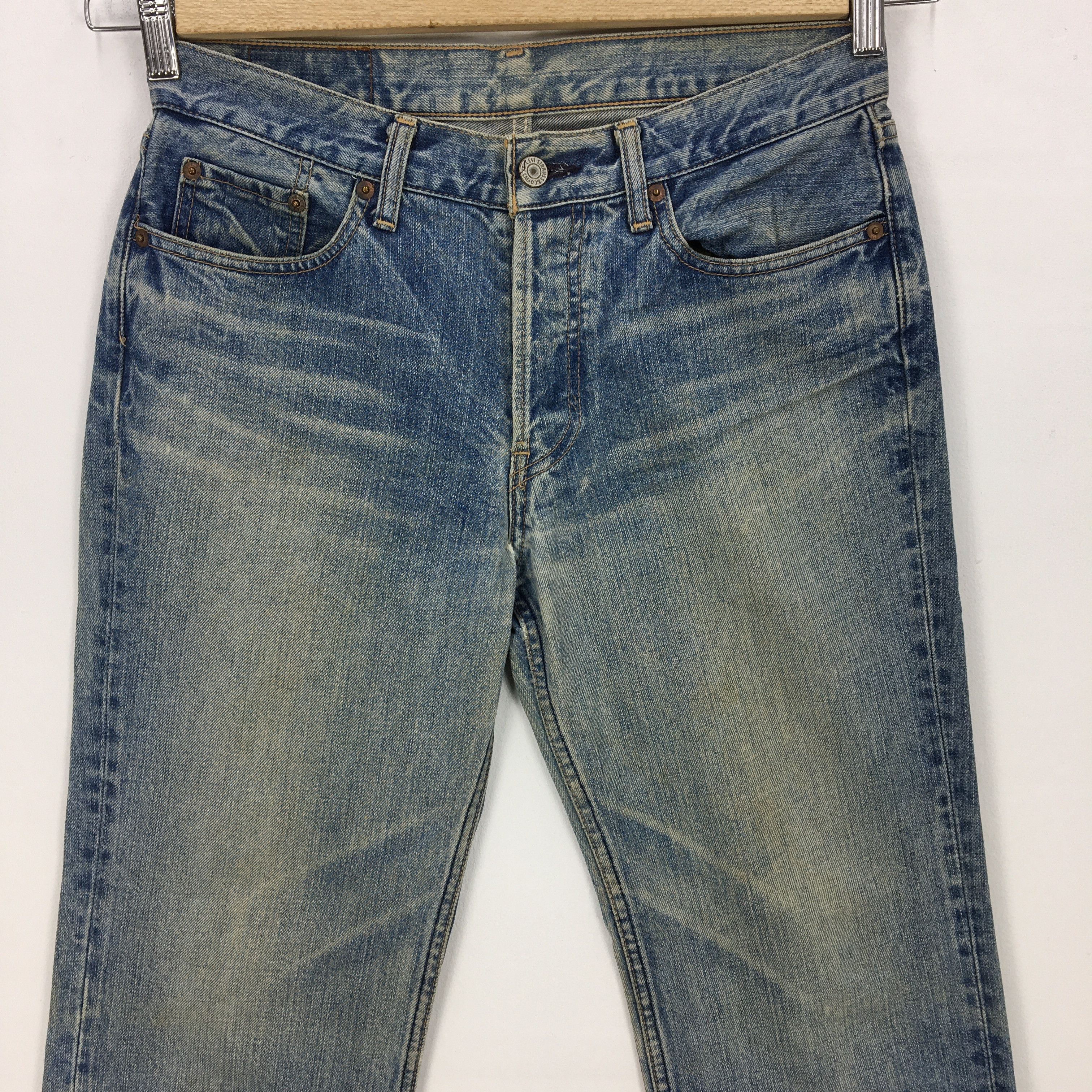 Levi's Vintage Levis 501 Jeans Light Wash Levi's Button Fly Denim Size US 30 / EU 46 - 3 Thumbnail