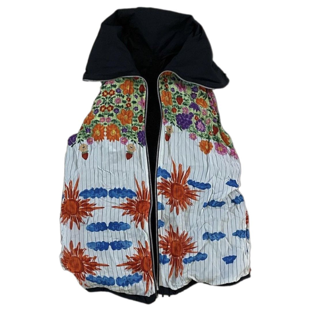 20471120 🌸Secret Flower Garden🌸 Reversible Vest Size US L / EU 52-54 / 3 - 2 Thumbnail
