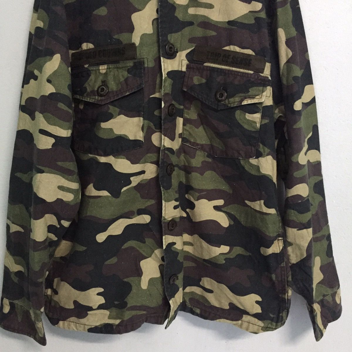 Japanese Brand Smiley Rodeo Crowns Camo Army Button Up Jacket Size US M / EU 48-50 / 2 - 9 Thumbnail