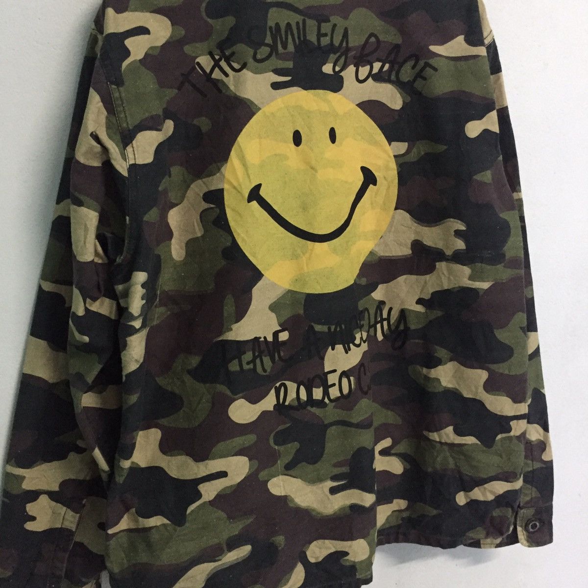 Japanese Brand Smiley Rodeo Crowns Camo Army Button Up Jacket Size US M / EU 48-50 / 2 - 4 Thumbnail