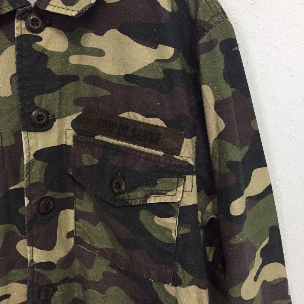 Japanese Brand Smiley Rodeo Crowns Camo Army Button Up Jacket Size US M / EU 48-50 / 2 - 11 Thumbnail