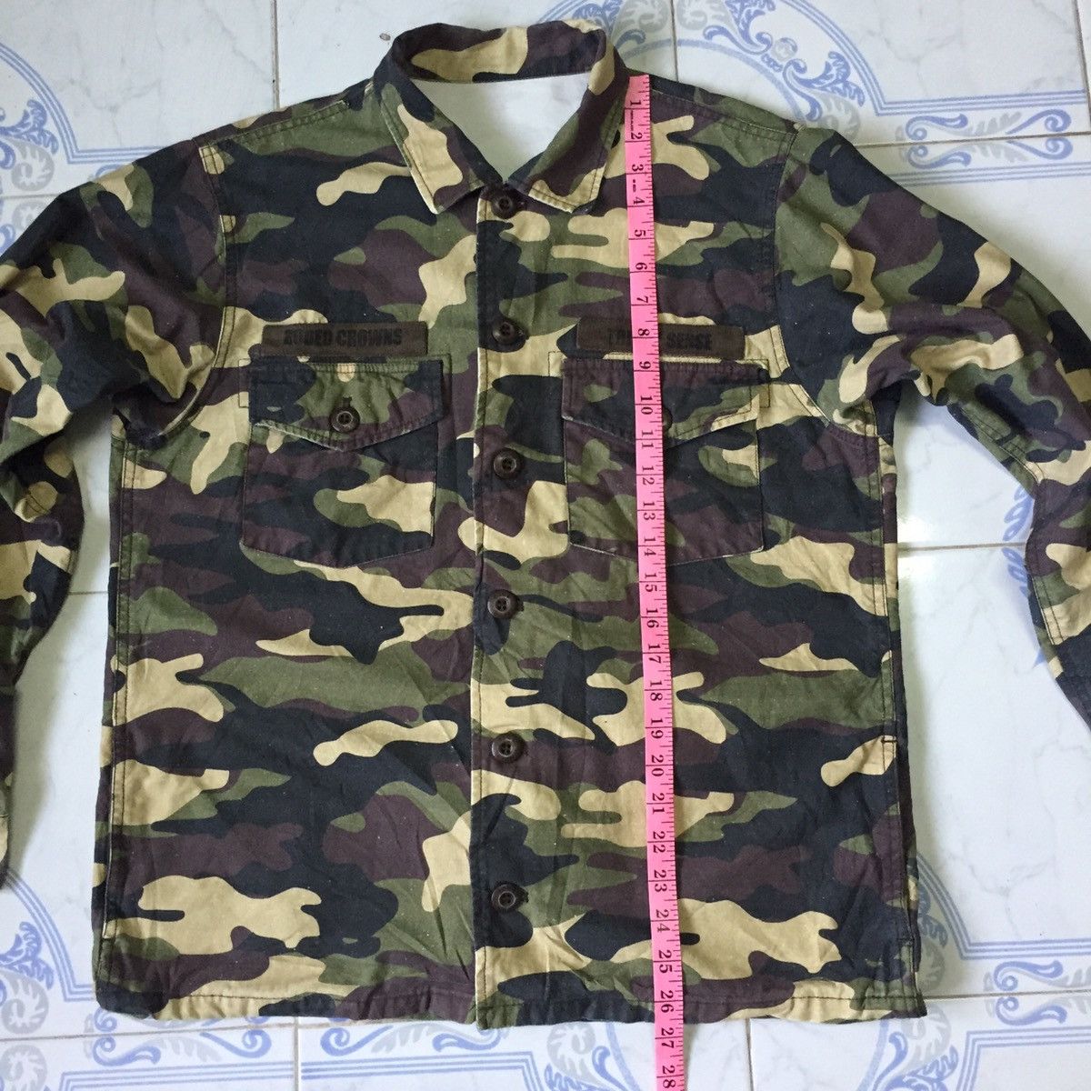 Japanese Brand Smiley Rodeo Crowns Camo Army Button Up Jacket Size US M / EU 48-50 / 2 - 19 Thumbnail