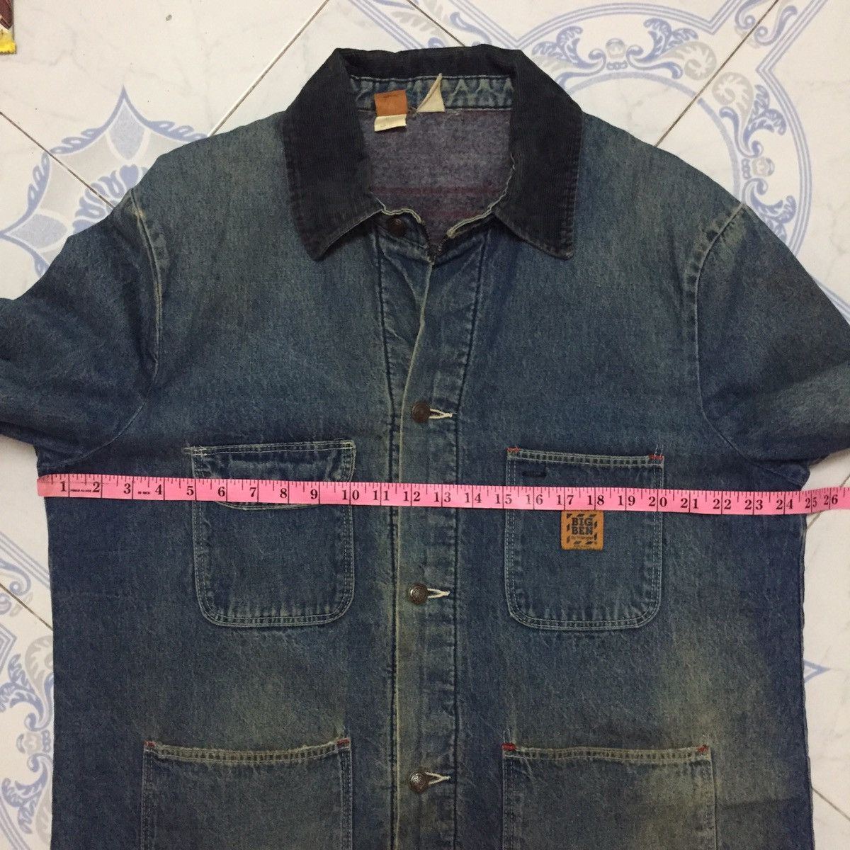 Vintage Vintage Big Ben by Wrangler Denim Jacket Made in Usa Size US L / EU 52-54 / 3 - 21 Thumbnail