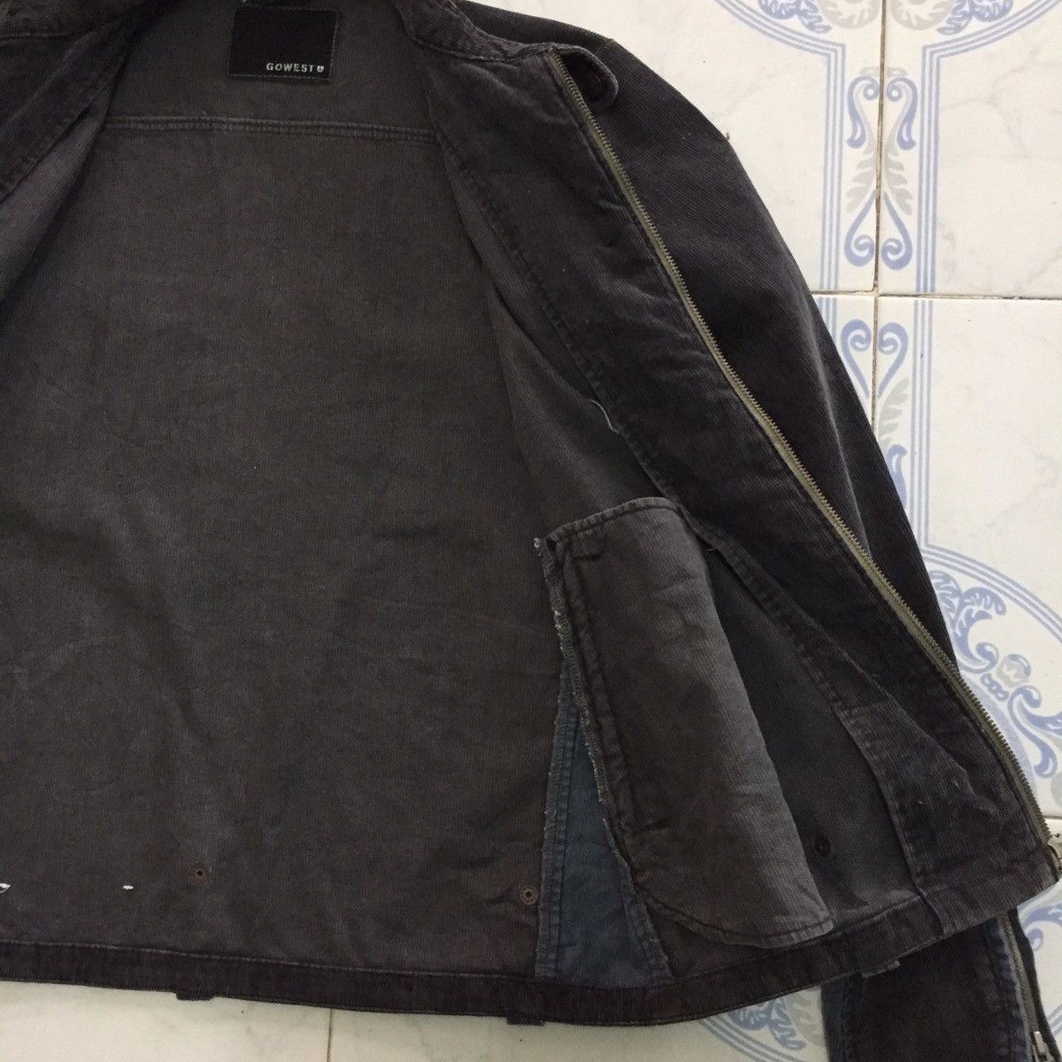 Japanese Brand Gowest Yellow Division Japan Corduroy Zipper Jacket Size US M / EU 48-50 / 2 - 16 Thumbnail