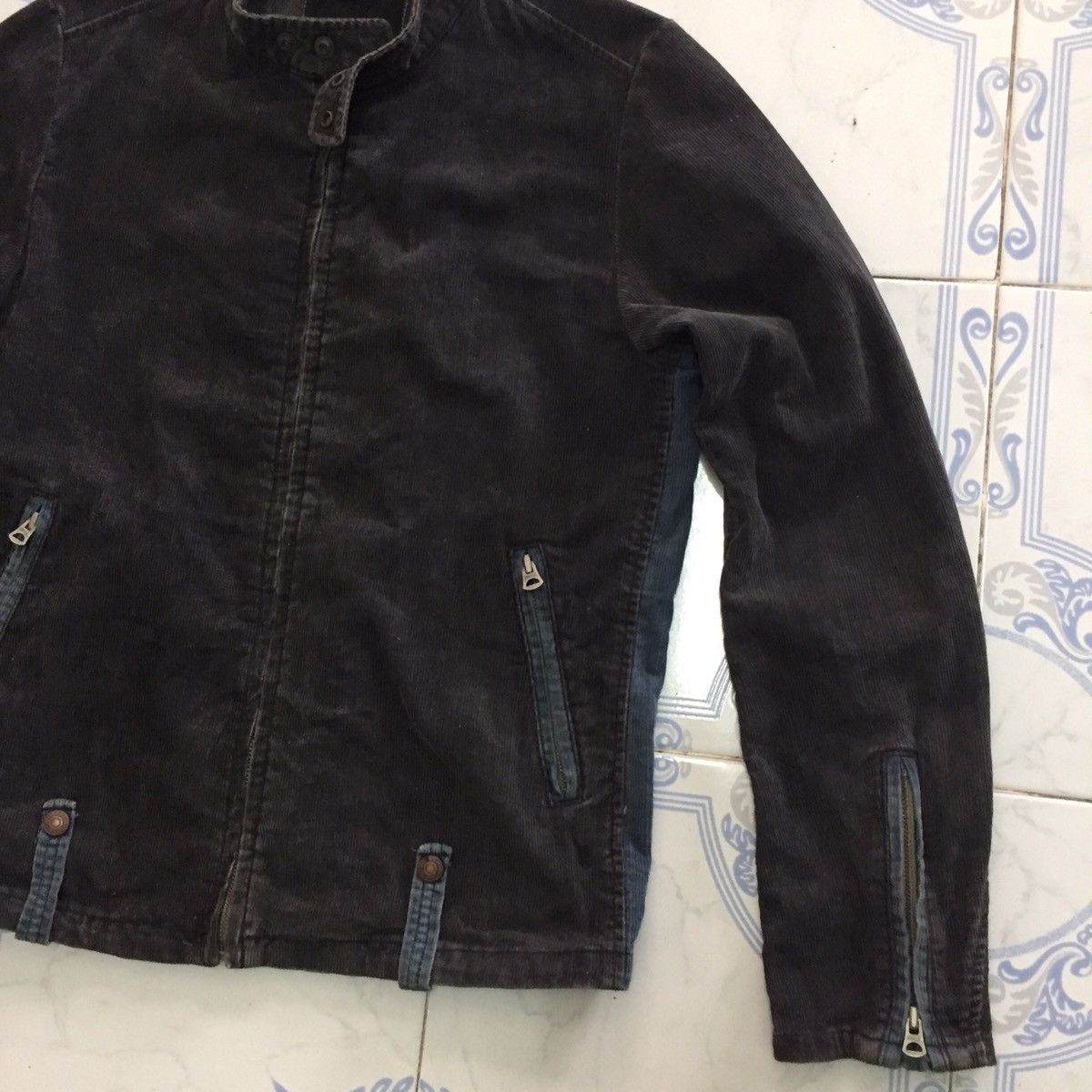 Japanese Brand Gowest Yellow Division Japan Corduroy Zipper Jacket Size US M / EU 48-50 / 2 - 2 Thumbnail