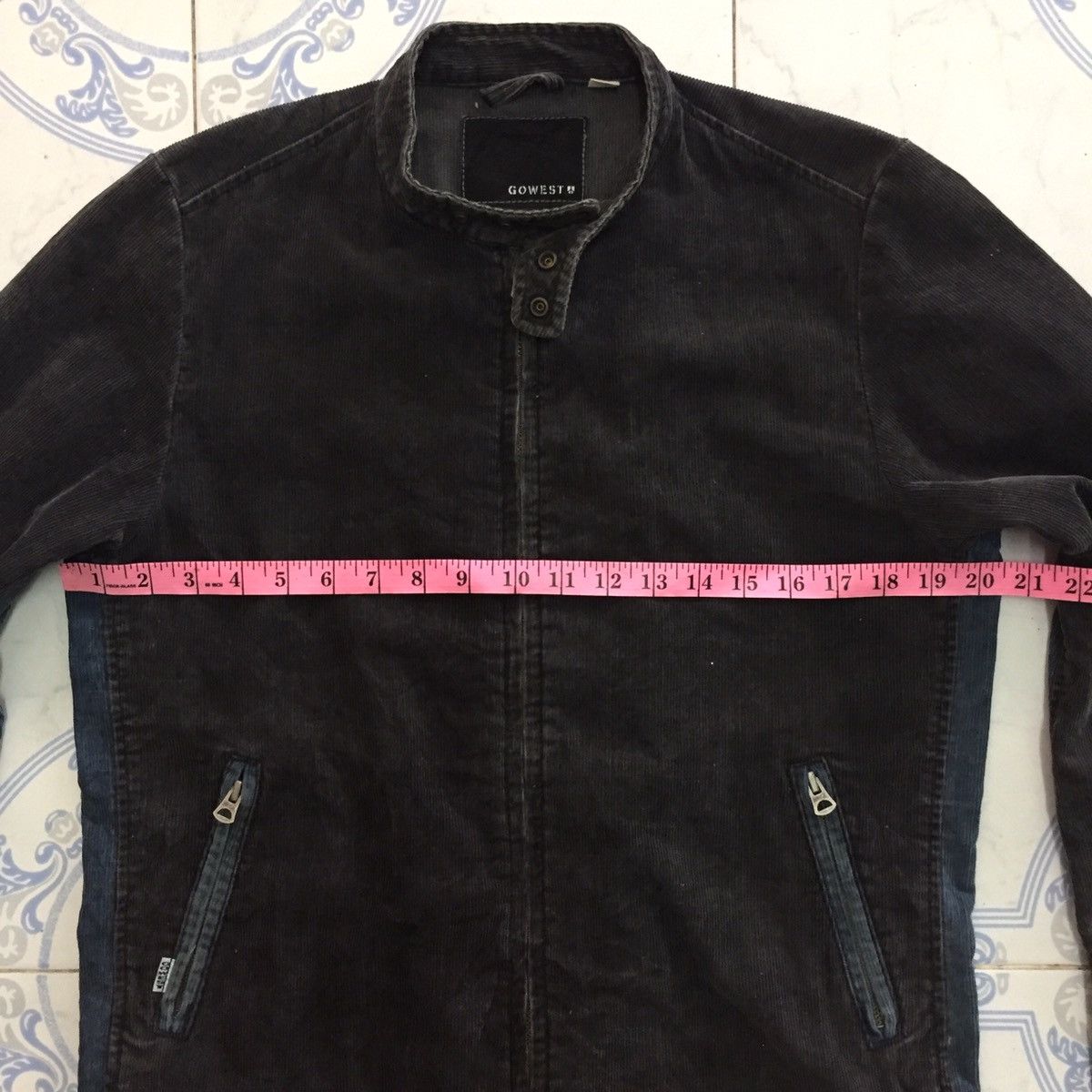 Japanese Brand Gowest Yellow Division Japan Corduroy Zipper Jacket Size US M / EU 48-50 / 2 - 19 Thumbnail
