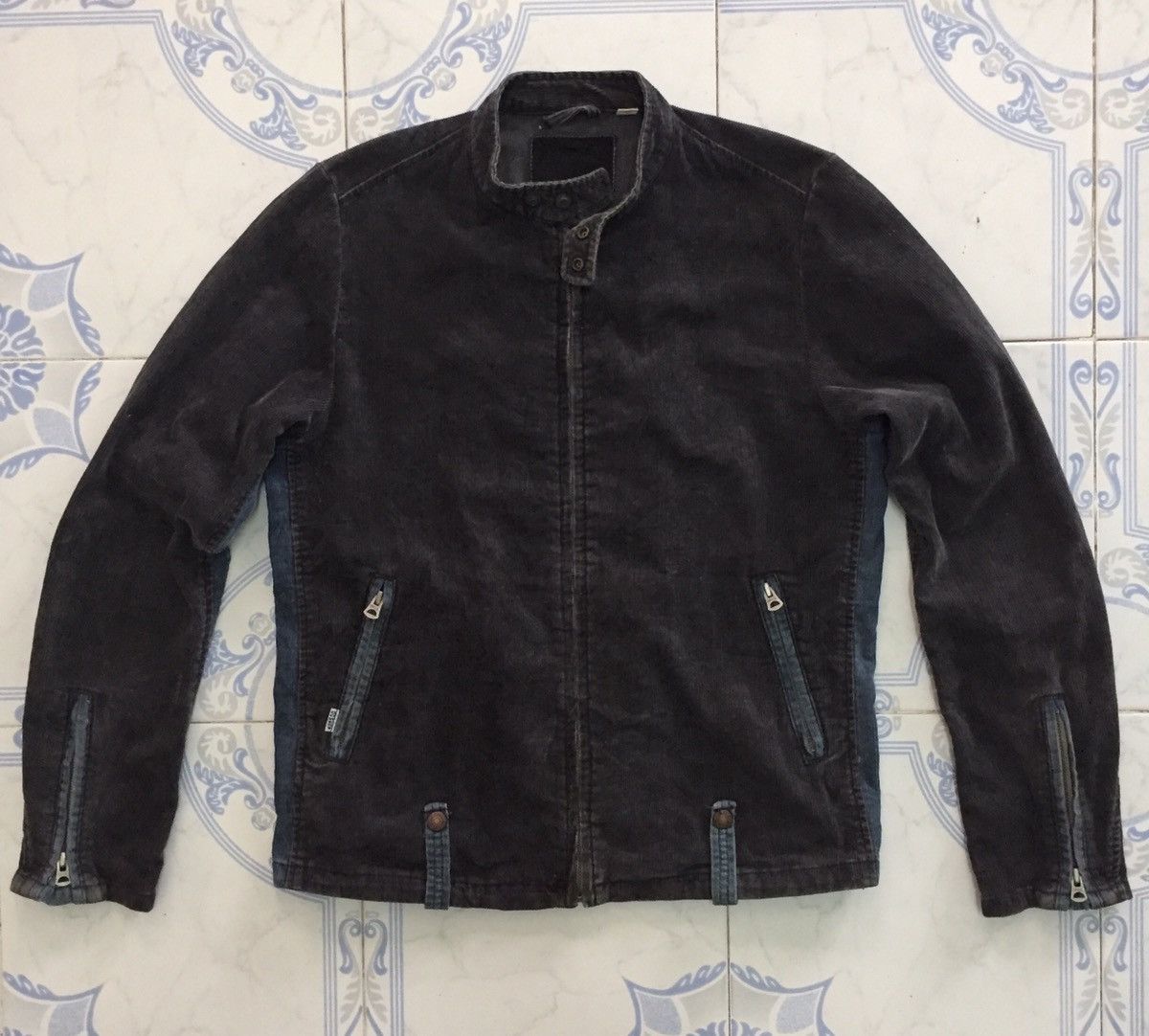 Japanese Brand Gowest Yellow Division Japan Corduroy Zipper Jacket Size US M / EU 48-50 / 2 - 1 Thumbnail